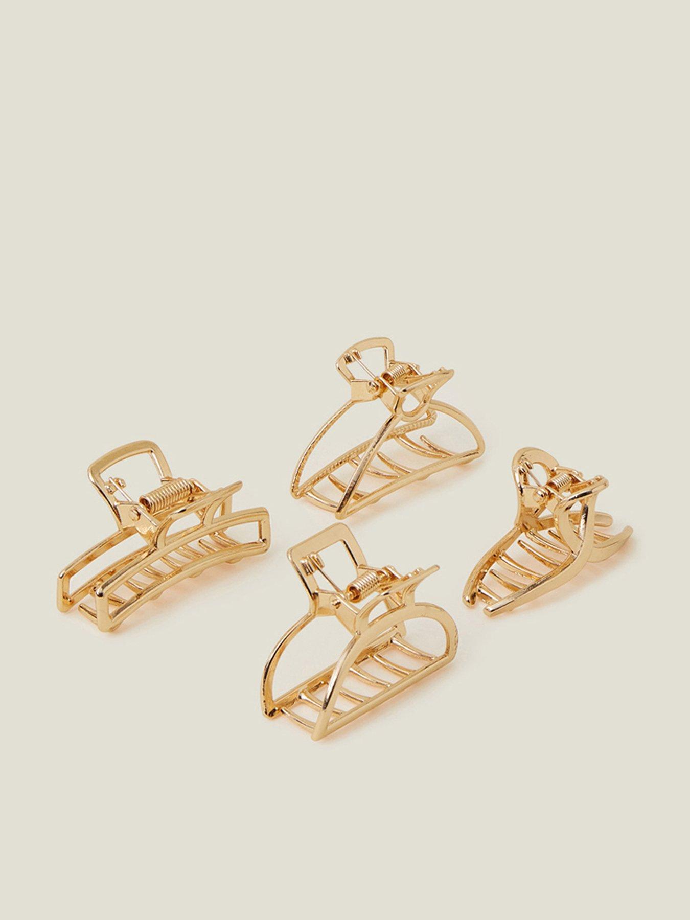  image of accessorize-4-pack-small-metal-claw-clips