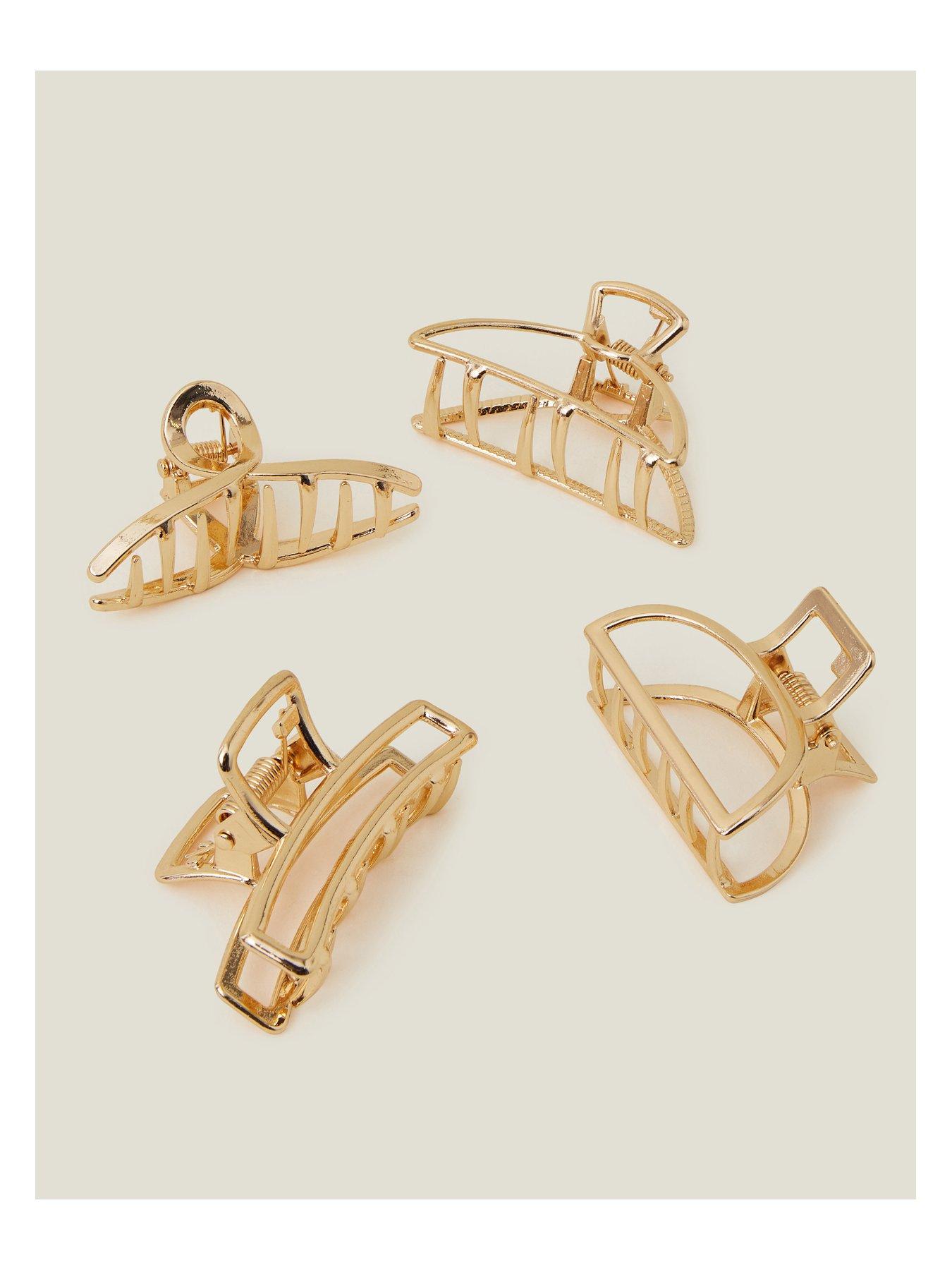  image of accessorize-4-pack-small-metal-claw-clips
