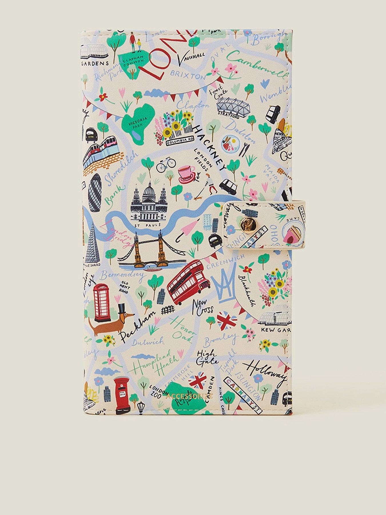 Accessorize London Map Travel Wallet