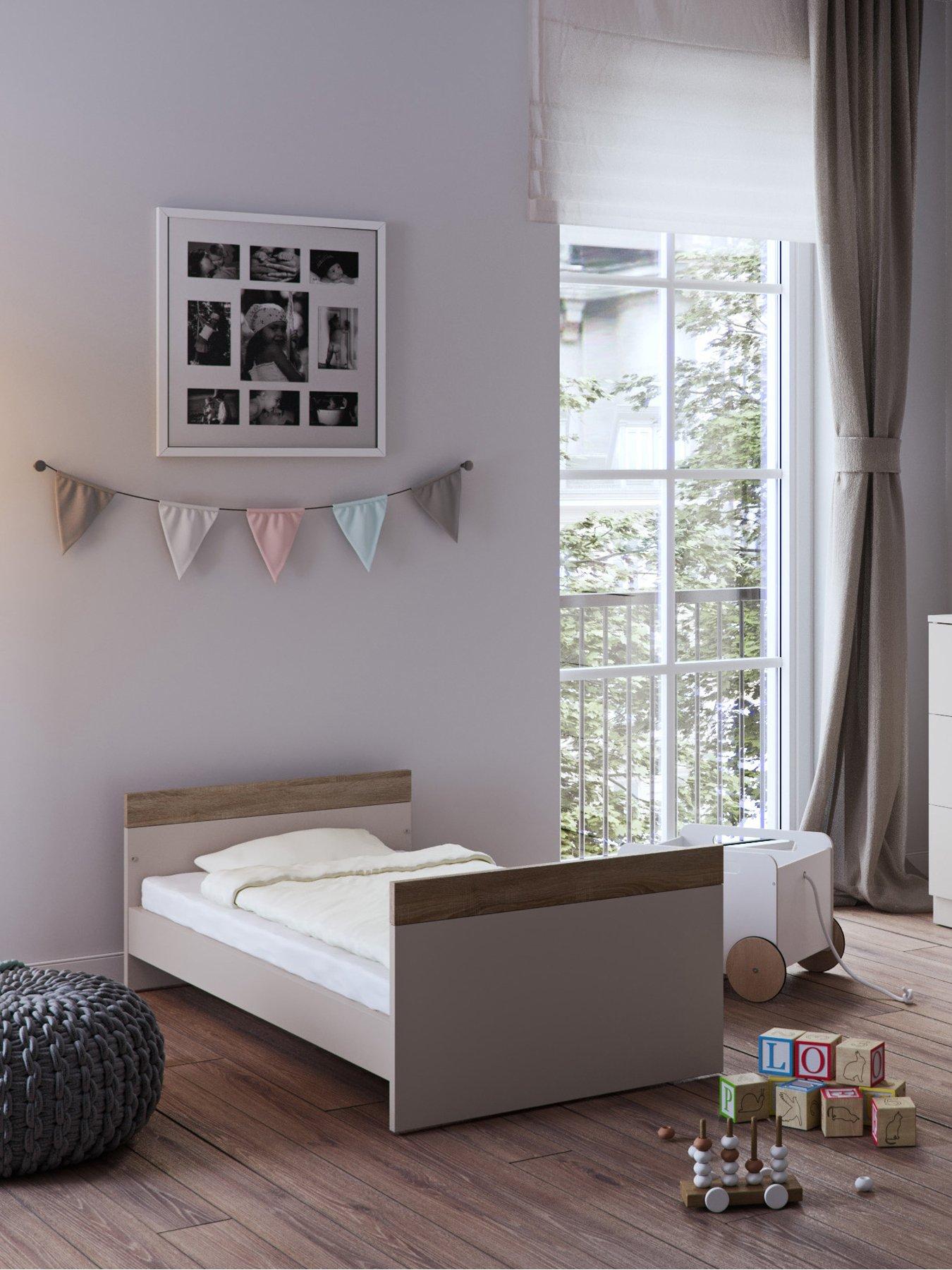 Image 4 of 4 of Little Acorns Burlington Cot Bed- Cashmere/Walnut