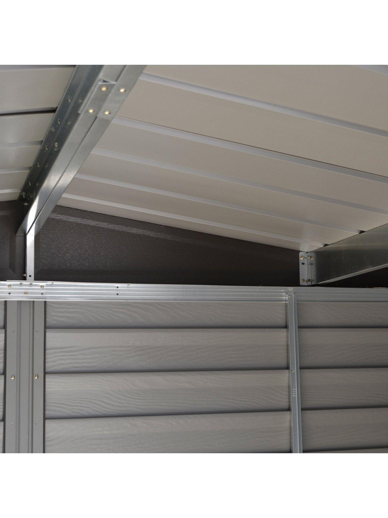  image of rowlinson-6x5-woodvale-metal-apex-shed