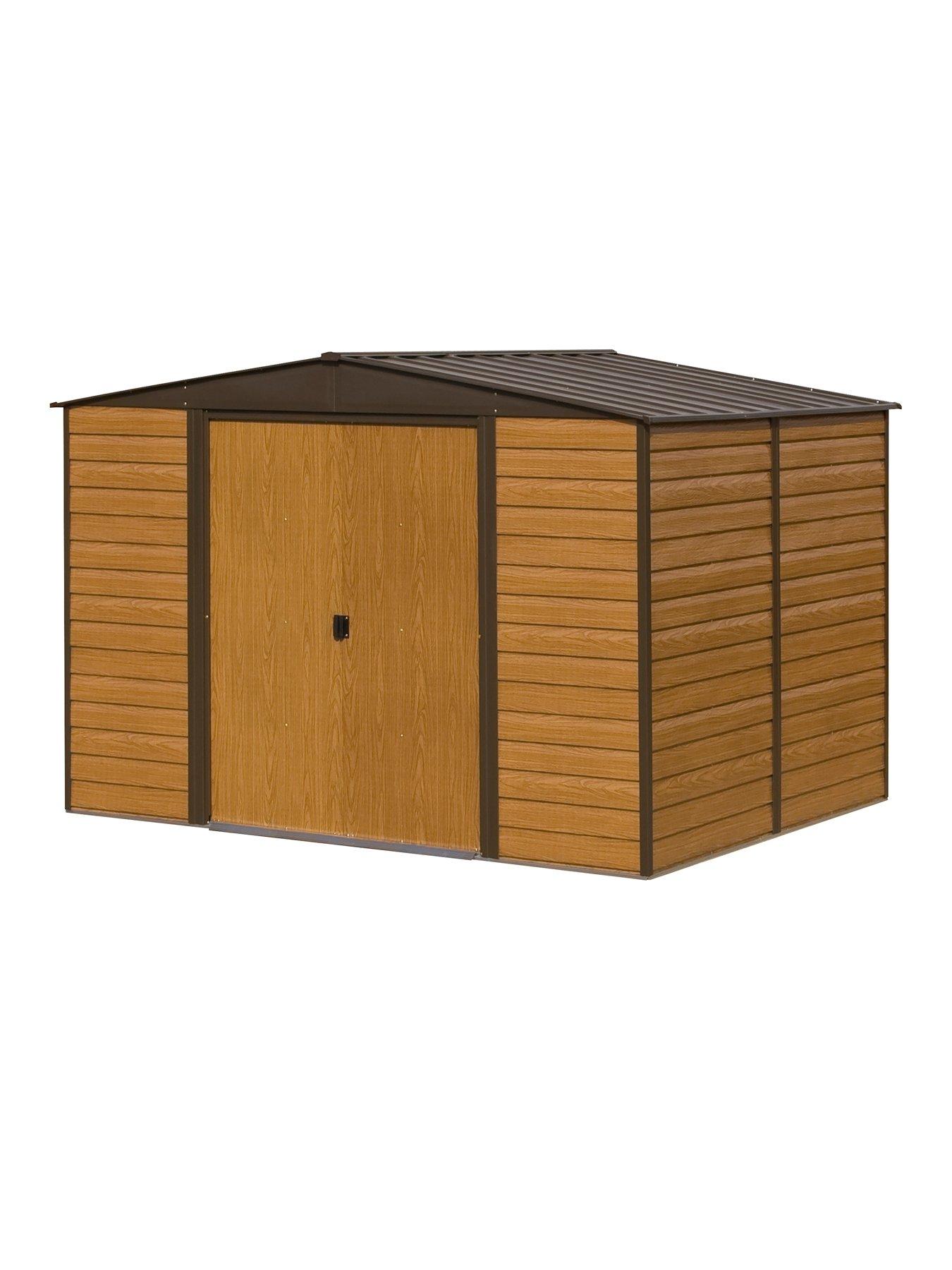 Rowlinson 10x8 Woodvale Metal Apex Shed | Littlewoods.com