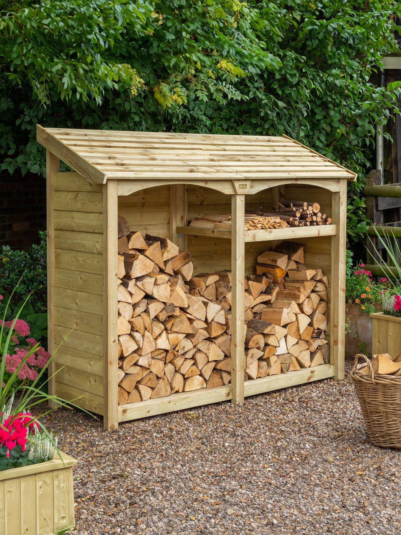 Rowlinson Signature Heritage T & G Tall Double Log Store