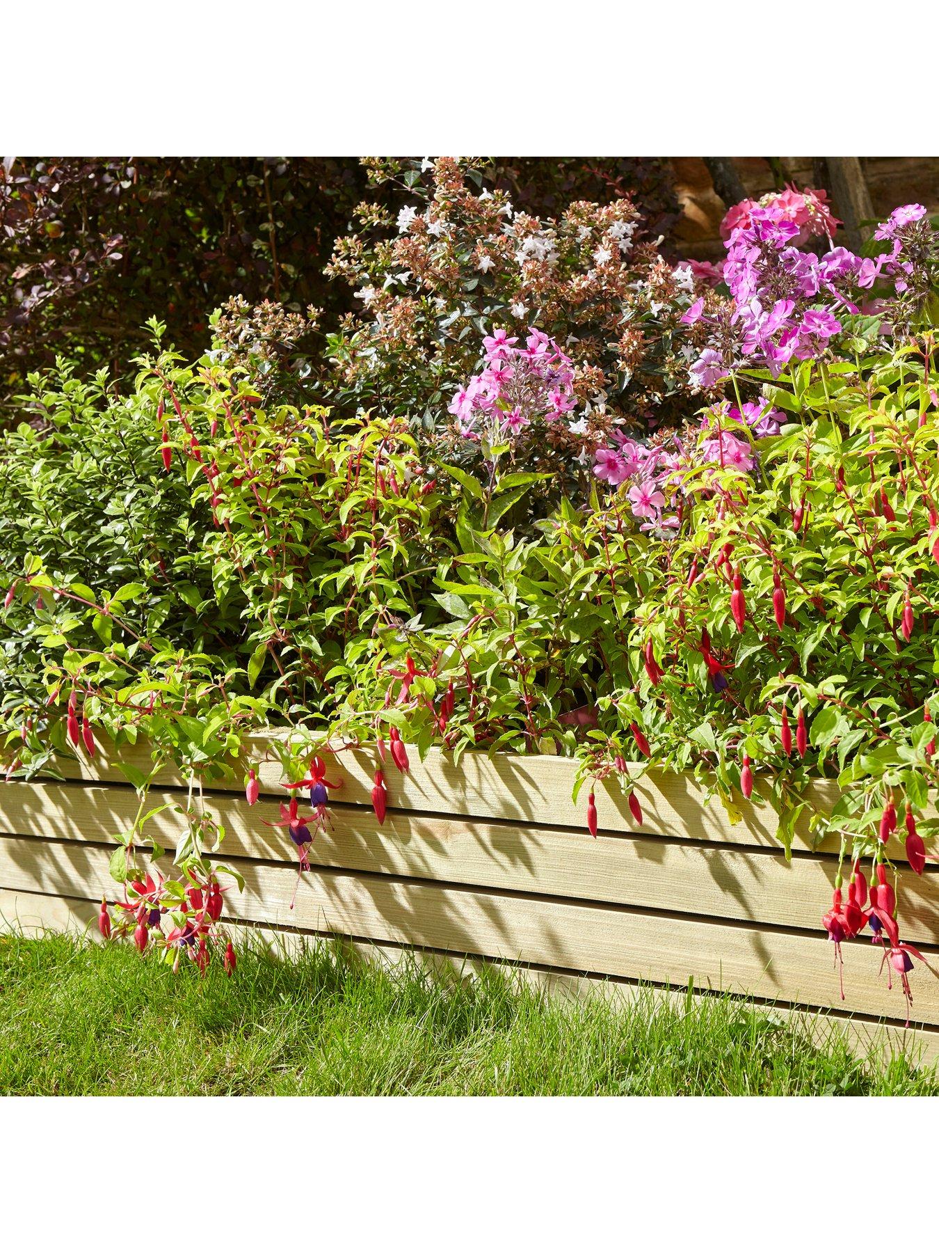 Image 1 of 5 of Rowlinson 8" Ledbury Slat Edging (Pack of 4)