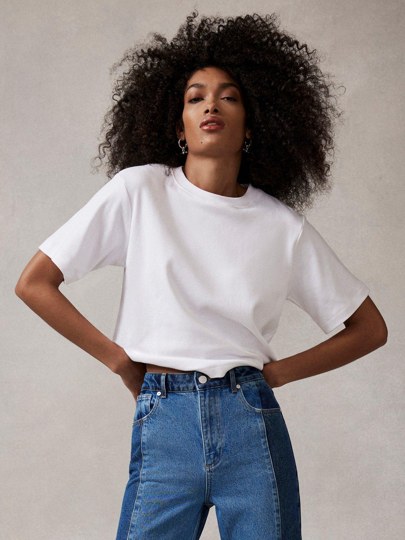  image of mint-velvet-ivory-ultimate-white-t-shirt