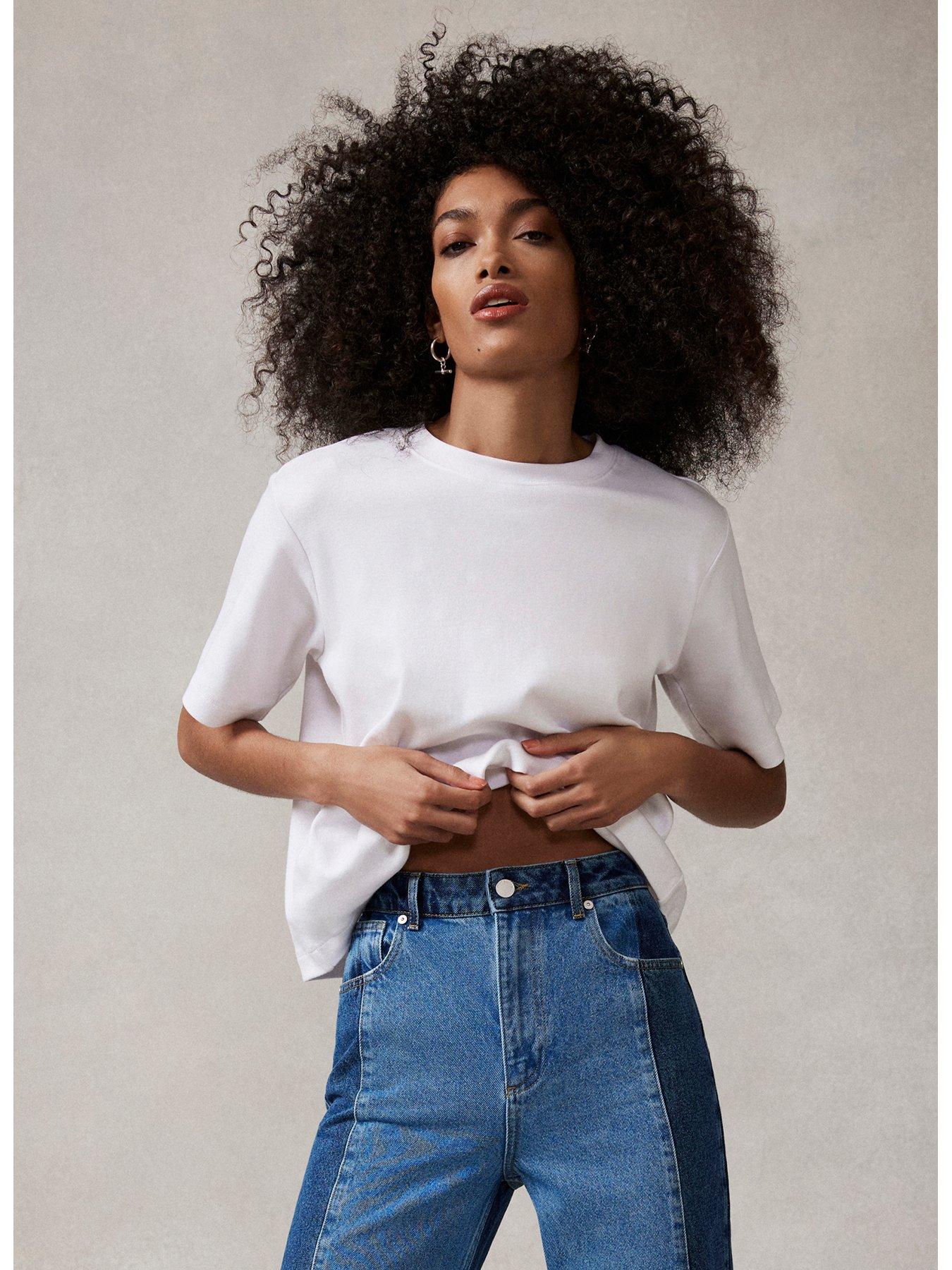  image of mint-velvet-ivory-ultimate-white-t-shirt