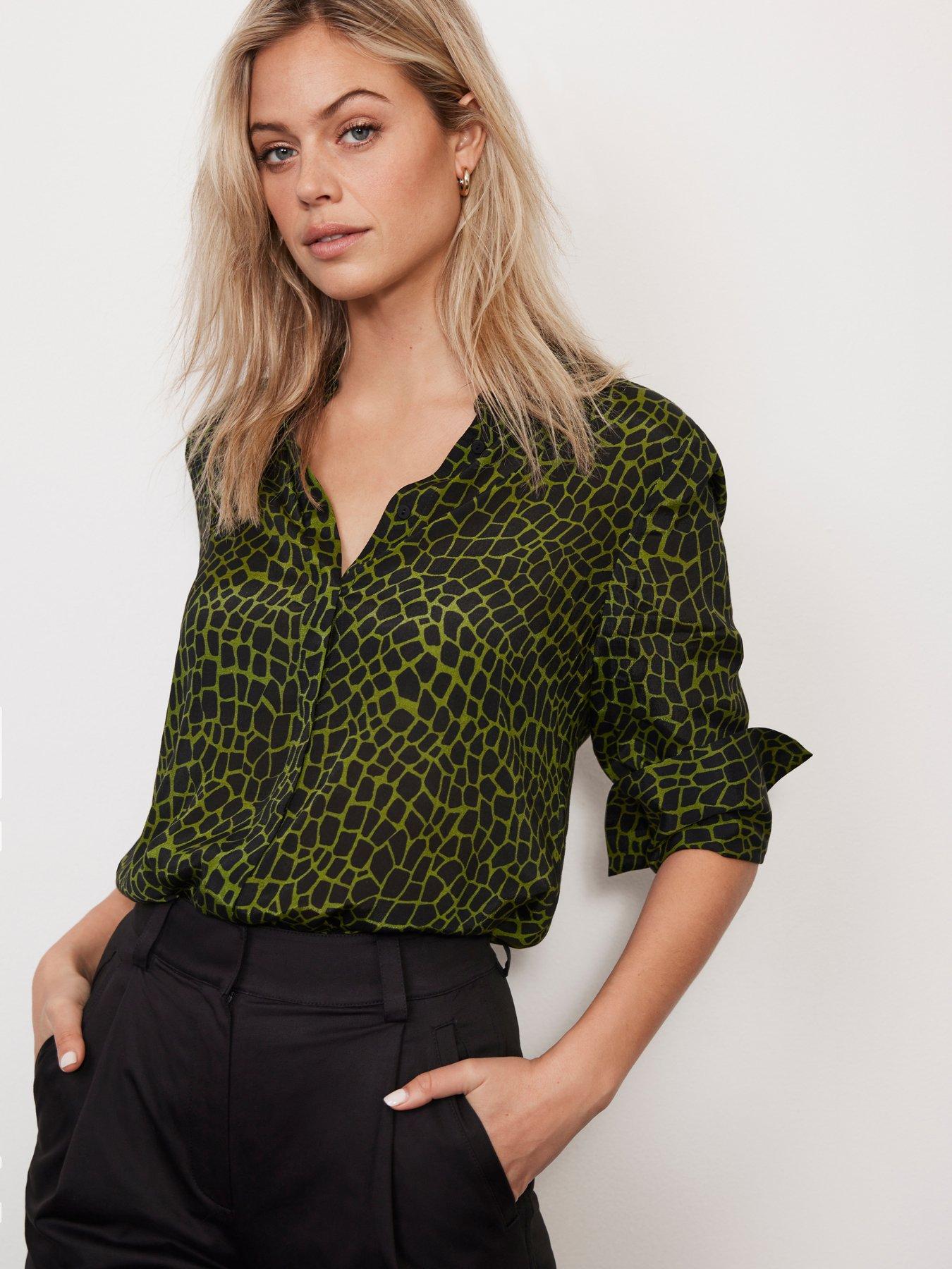 Mint velvet tiger print blouse on sale