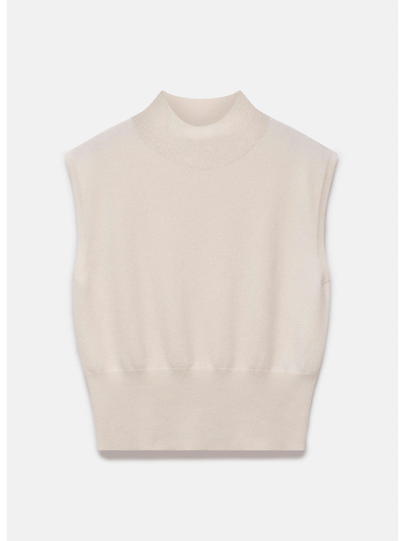 Image 5 of 6 of Mint Velvet Cream Wool Blend Top