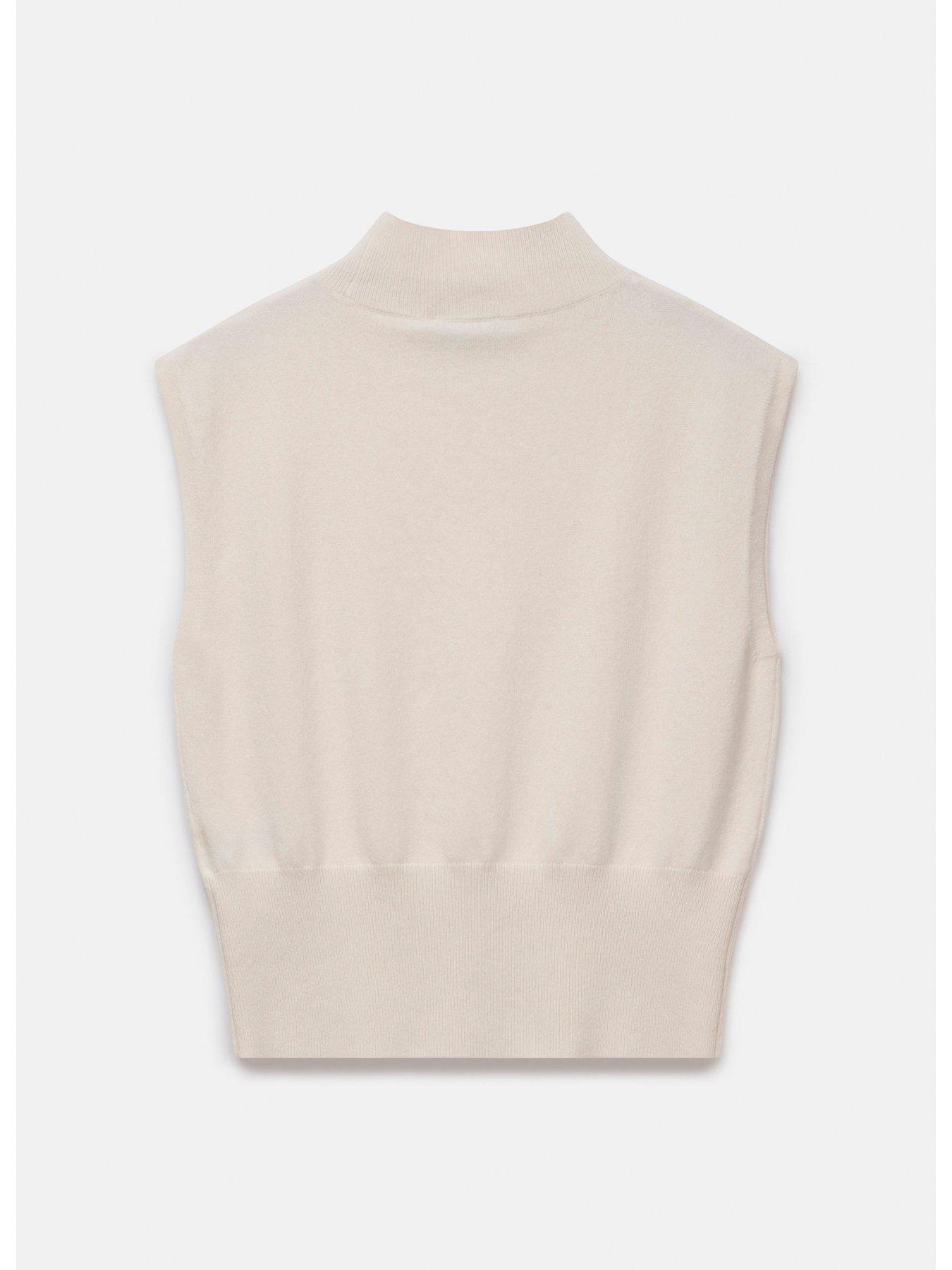 Image 6 of 6 of Mint Velvet Cream Wool Blend Top