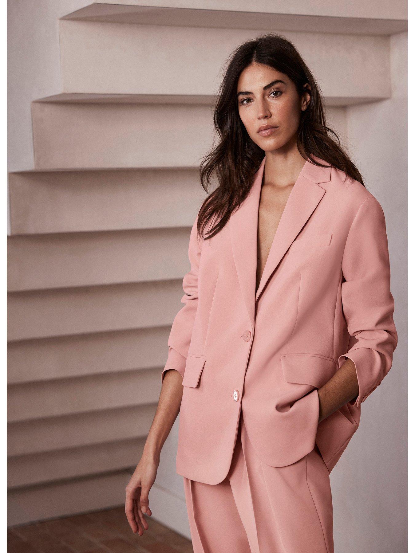 Mint Velvet Pink Asymmetric Blazer littlewoods