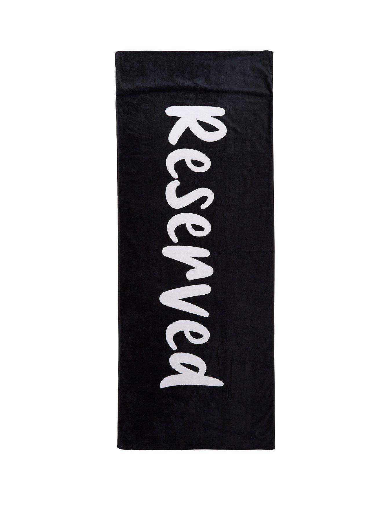 Image 2 of 4 of Catherine Lansfield Reserved Cotton Beach Towel