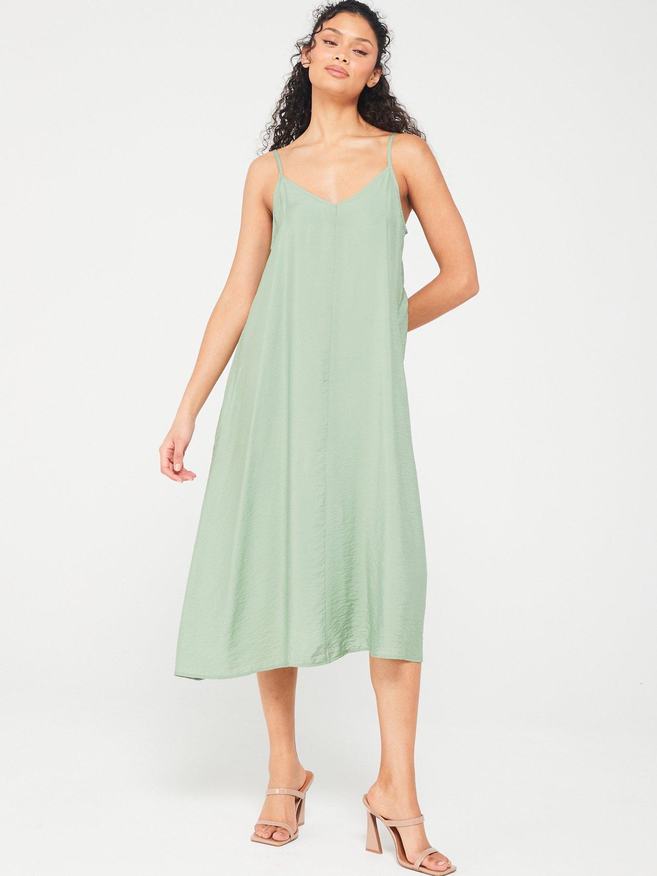 undefined Loose Fit Maxi Dress - Khaki