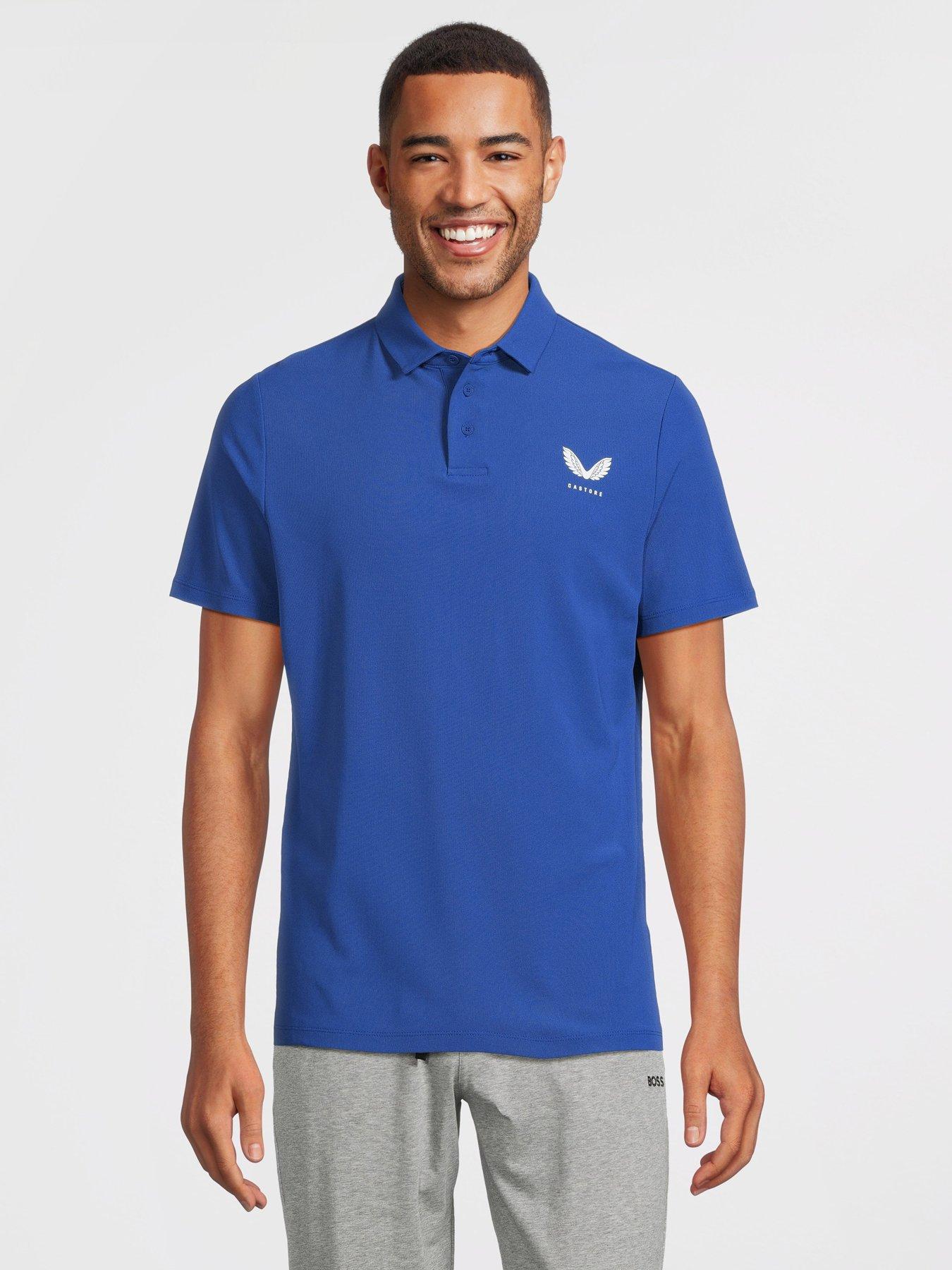 Castore Mens Golf Essential Polo - Blue