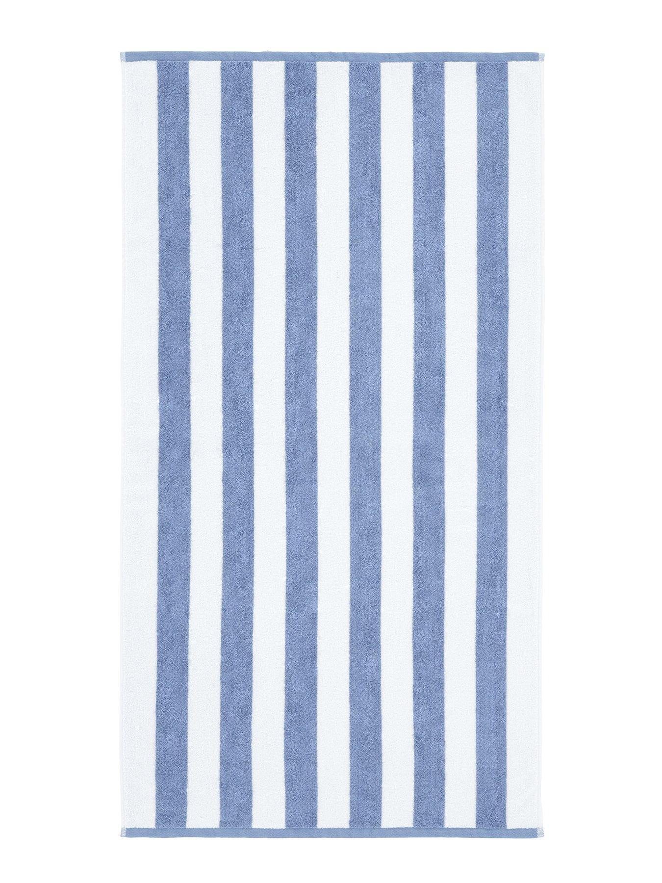 Image 3 of 6 of Bianca Reversible Stripe Jacquard 100% Cotton Towel Collection