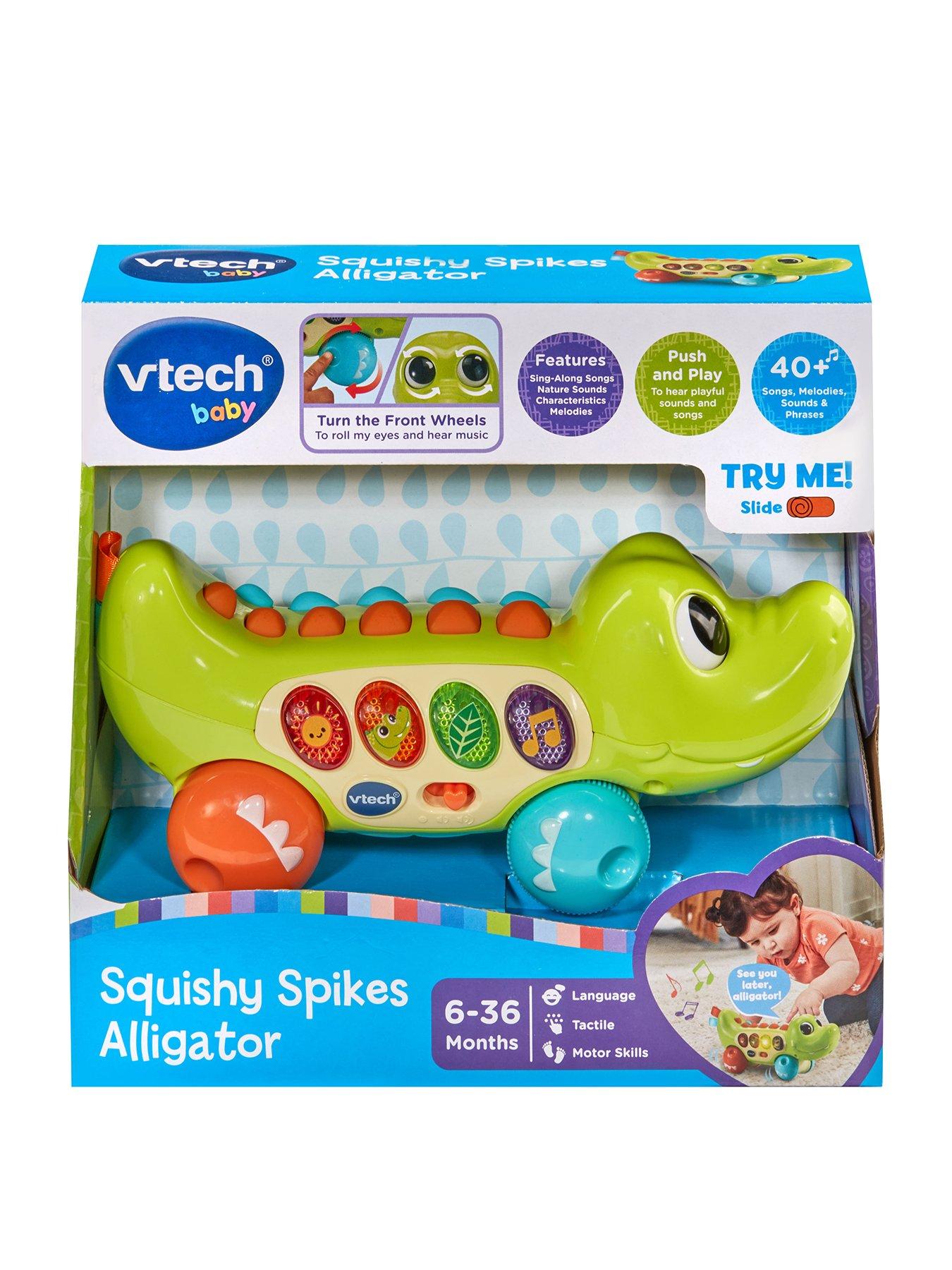 Image 1 of 4 of VTech Squishy Spikes Alligator Push Along Toy