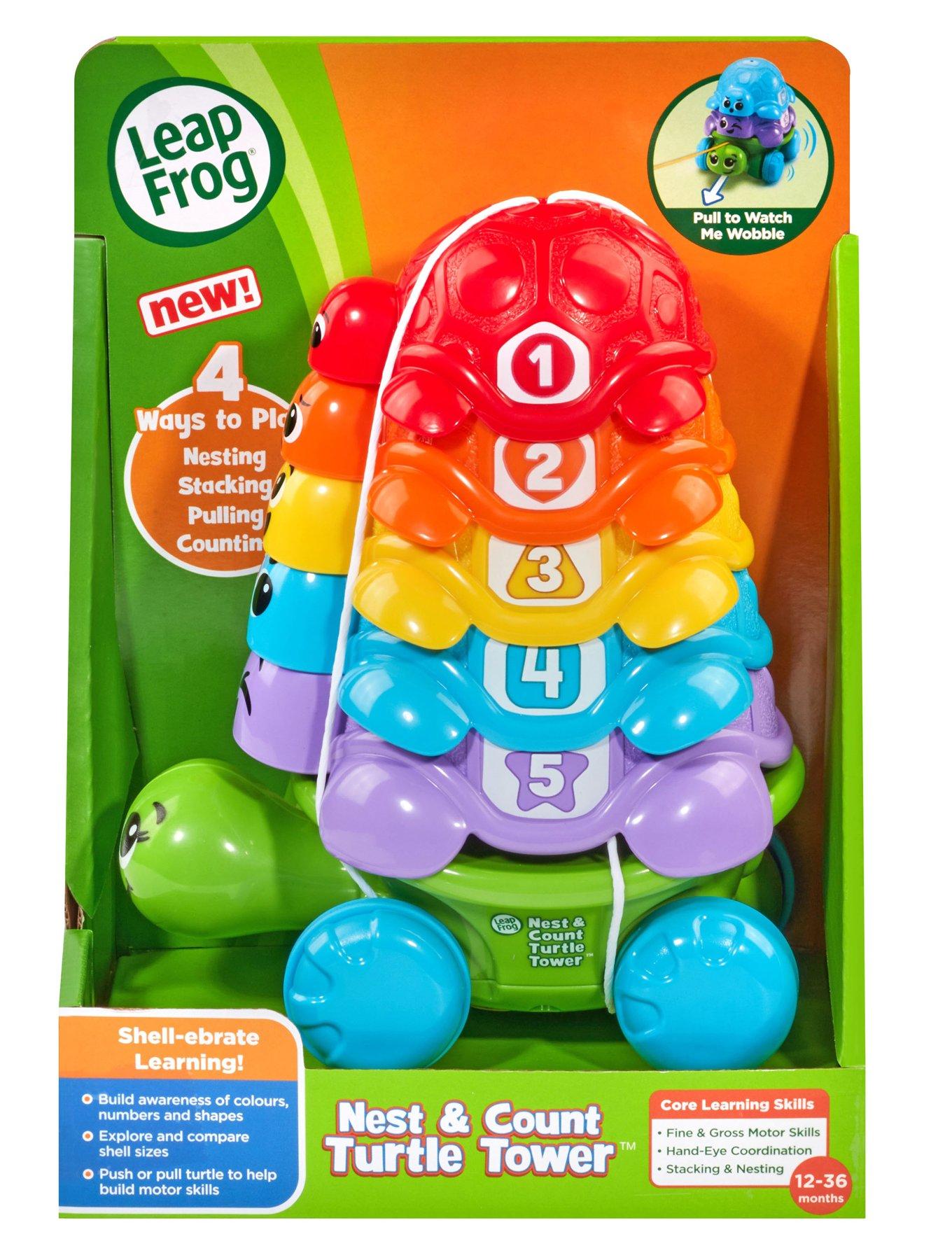 Image 4 of 4 of LeapFrog Nest &amp; Count Turtle Tower Pull Along Toy