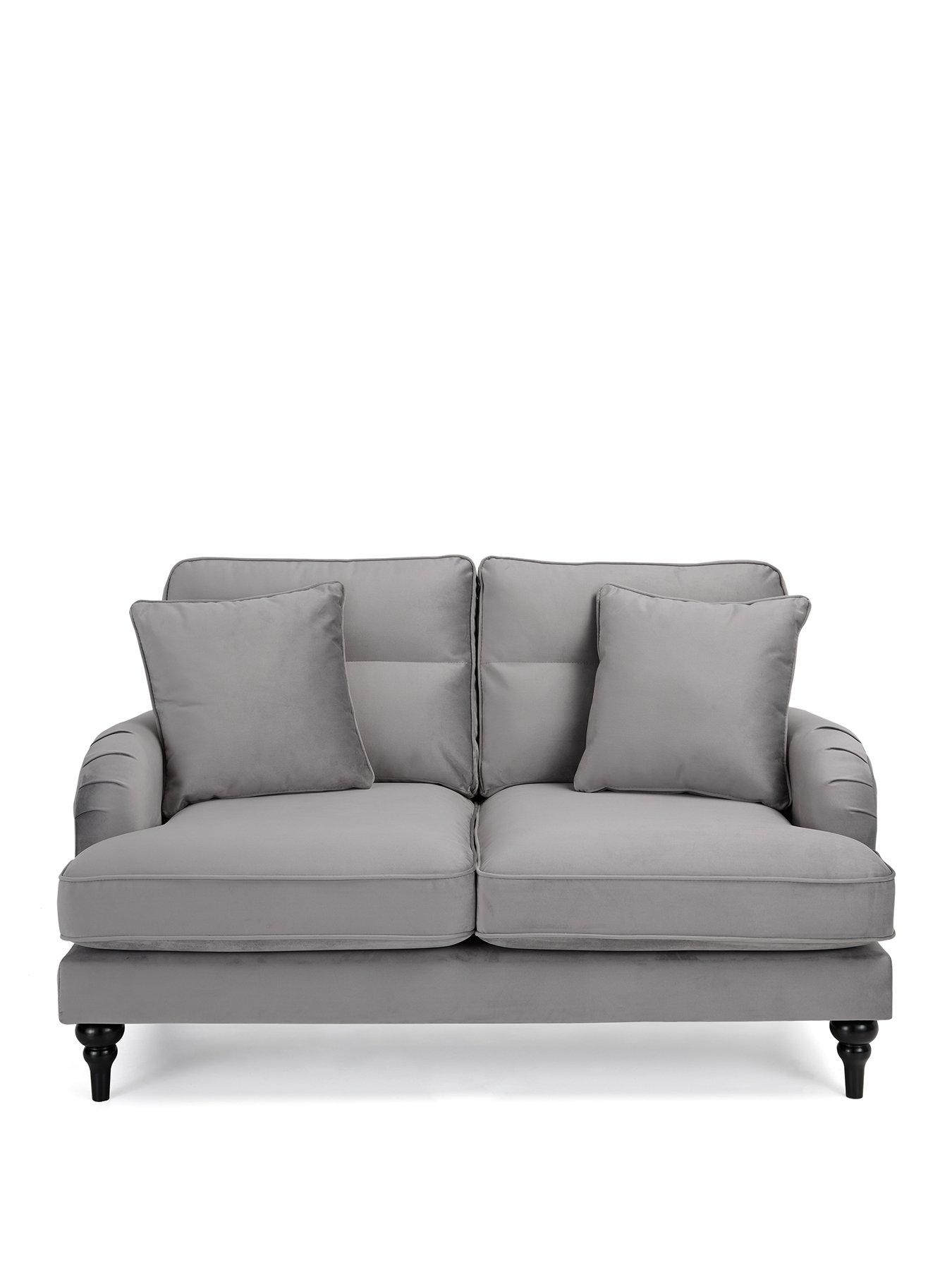 Image 2 of 7 of The Very Collection Victoria 2 Seater Fabric&nbsp;Sofa - Grey&nbsp;- FSC&reg; Certified