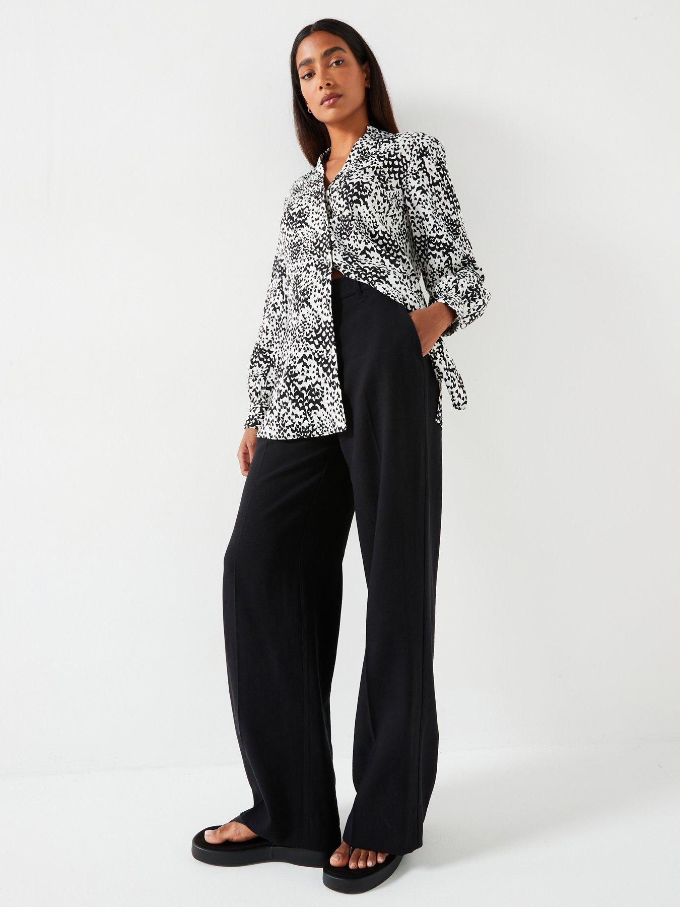 Everyday Longline Printed Shirt - Mono Print