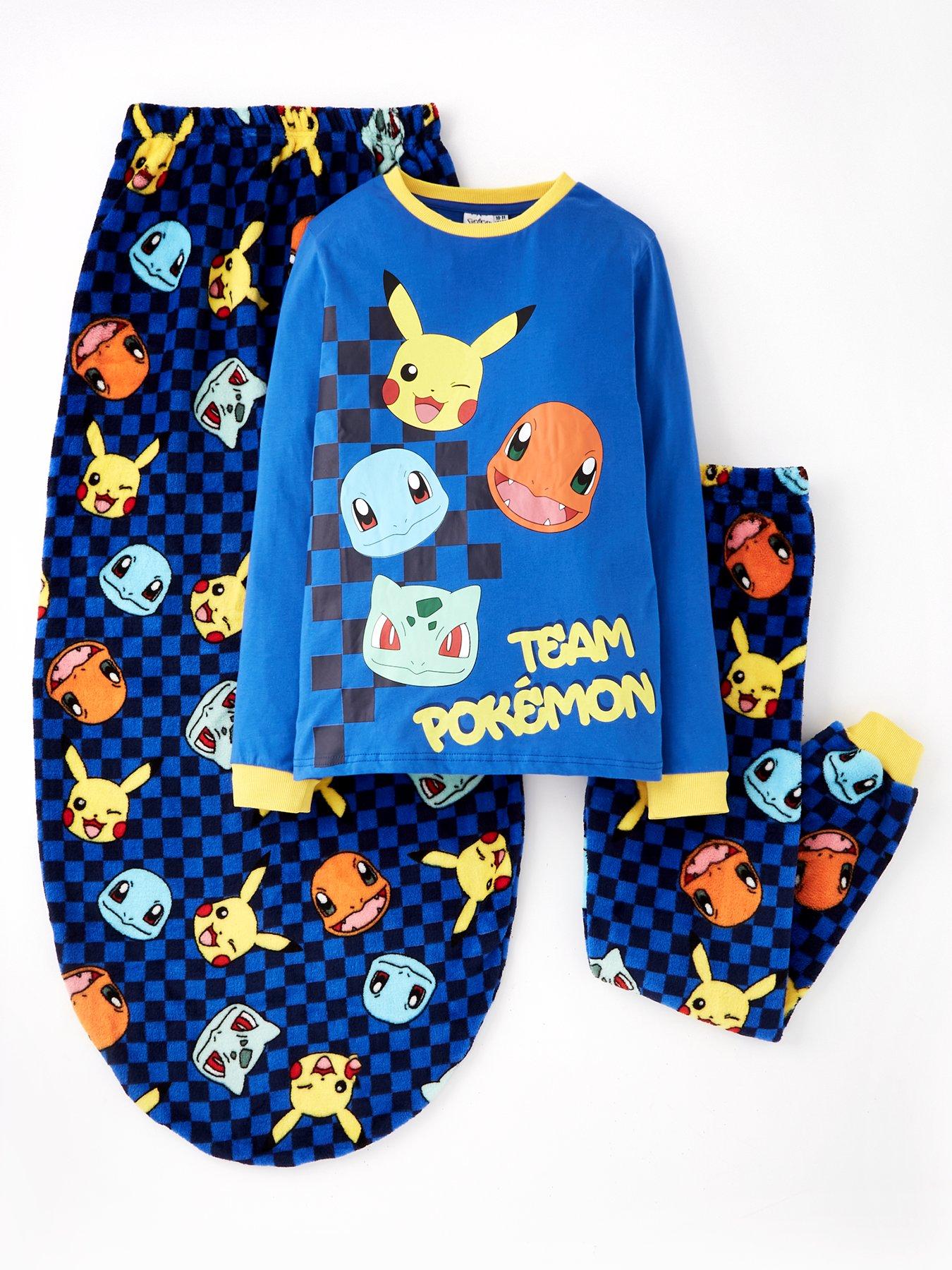  image of pokemon-3-piece-pyjamas-and-blanket-blue
