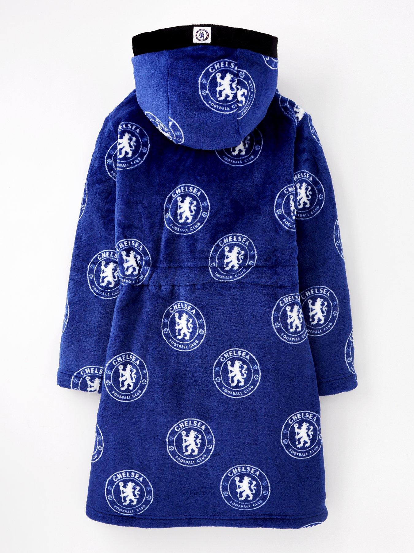 Chelsea Football Dressing Gown Blue littlewoods