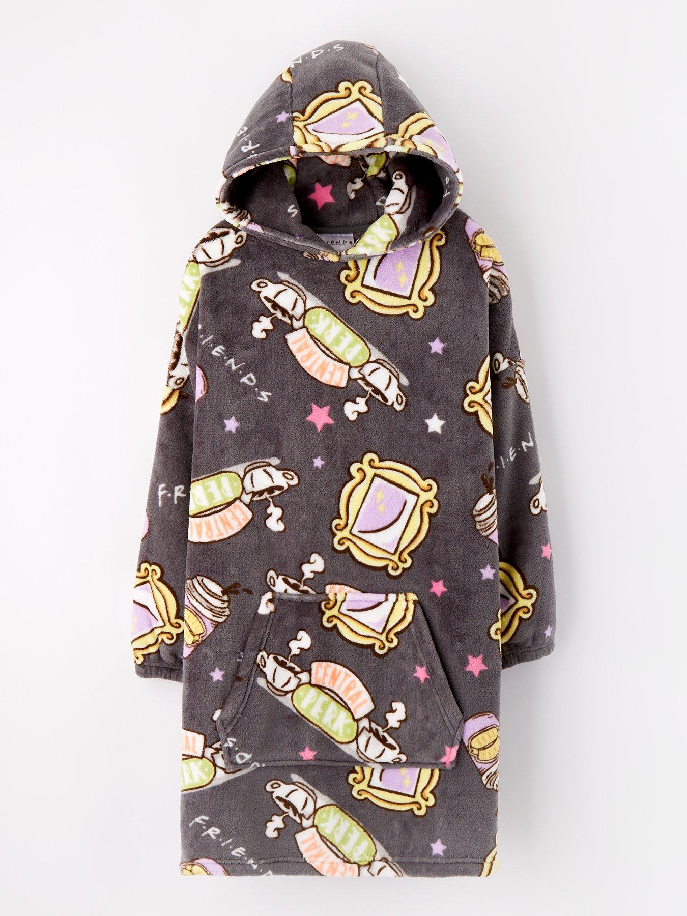  image of friends-all-over-print-fleece-hooded-blanket