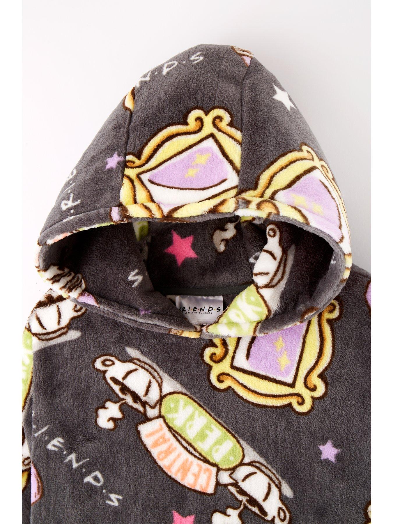  image of friends-all-over-print-fleece-hooded-blanket