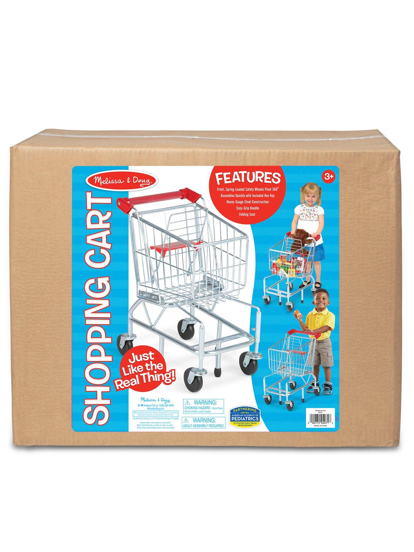 Melissa and cheap doug shopping trolley