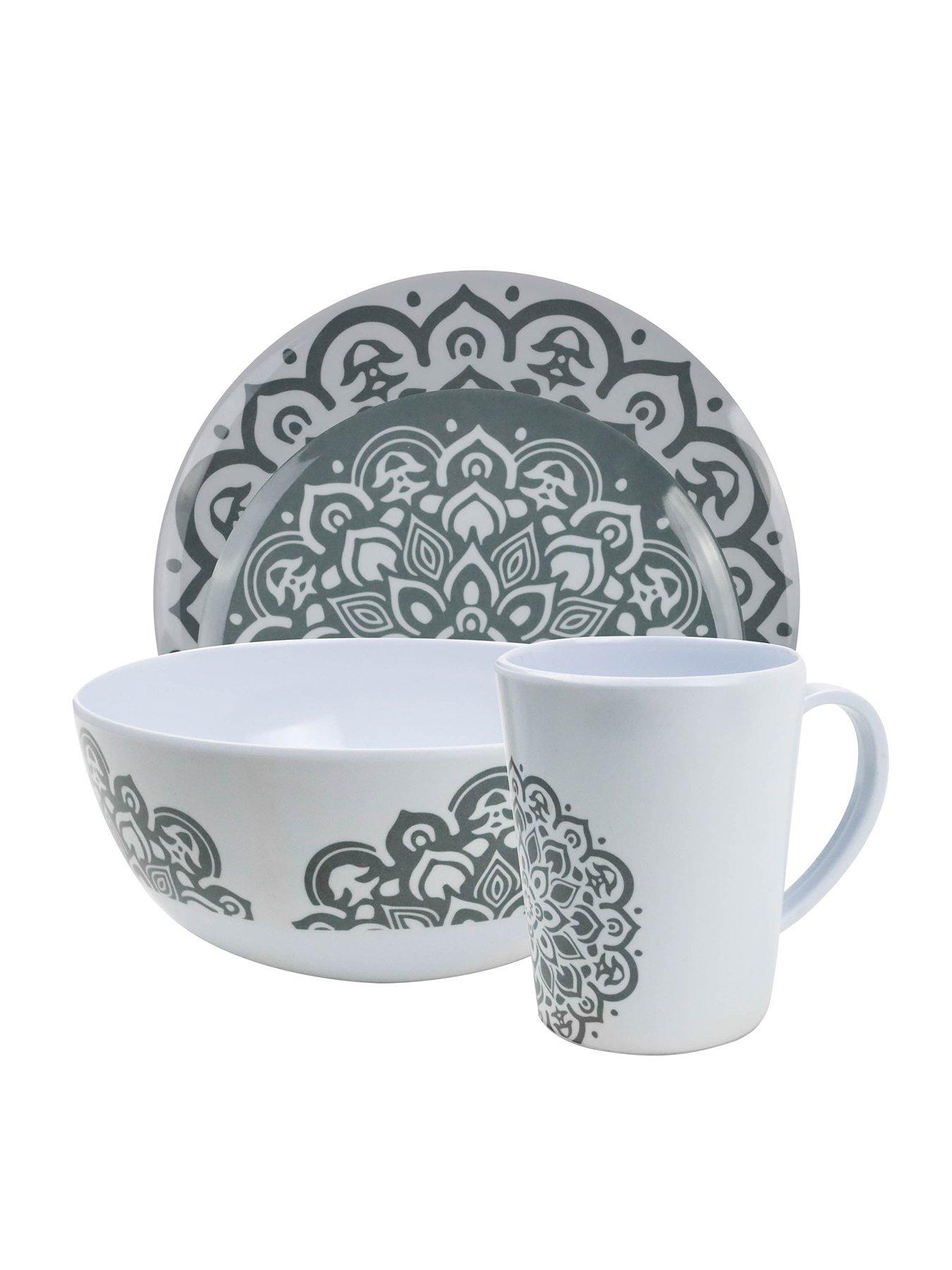 Streetwize Camping picnicware/outdoor 16 Piece Melamine Set Mandela