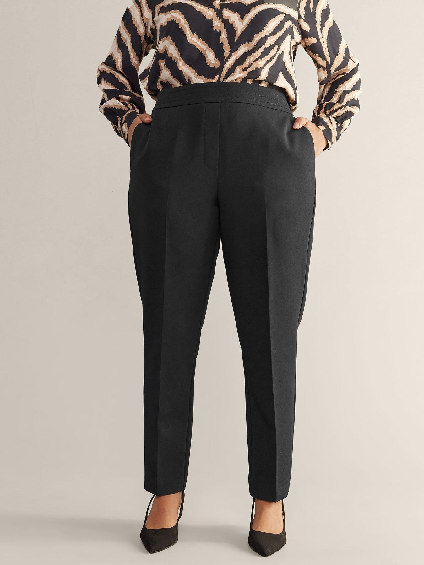undefined Tapered Leg Trouser Black