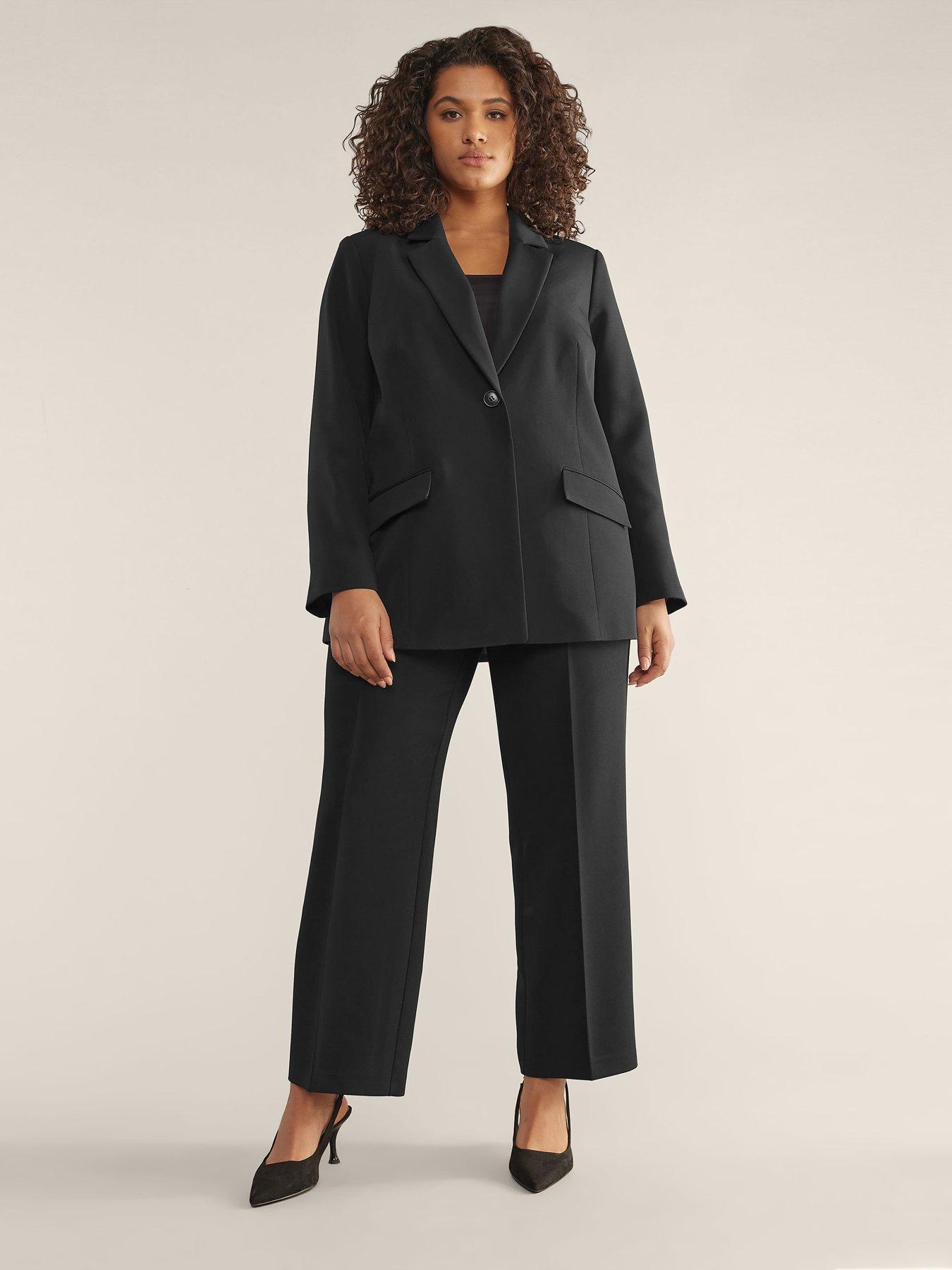  image of evans-edge-to-edge-blazer-black
