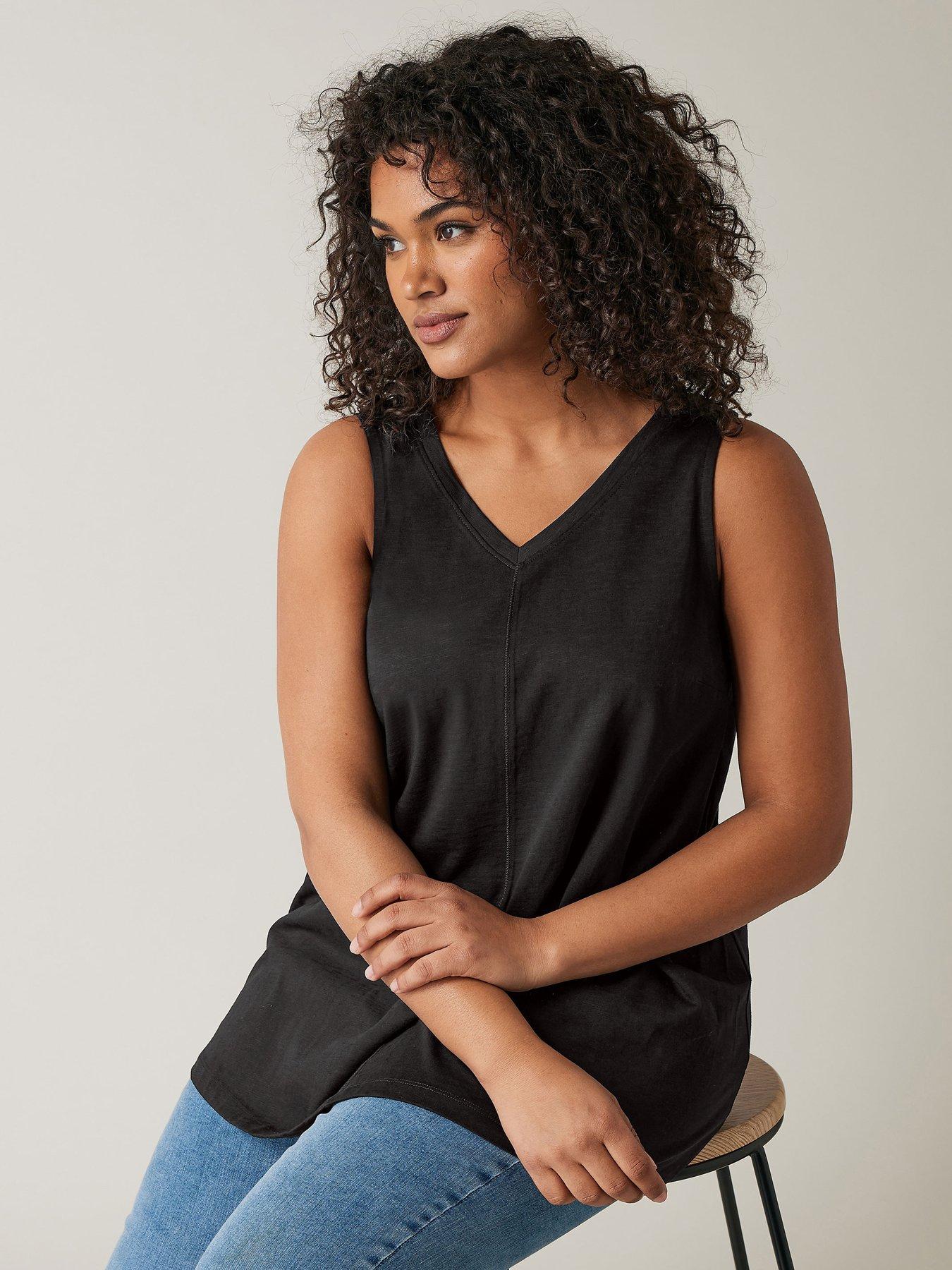 undefined Slub Jersey Vest Black