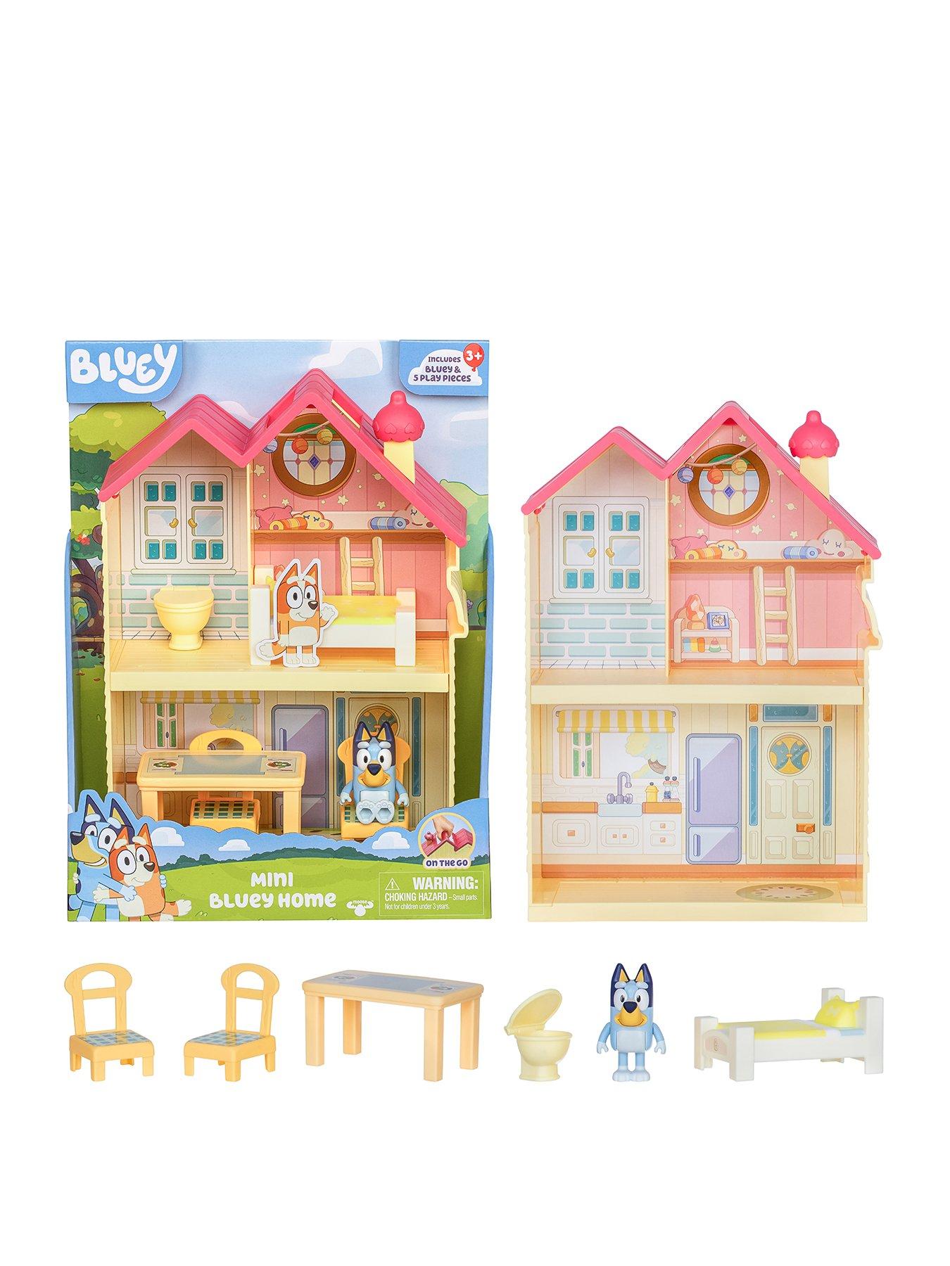 Bluey Mini  Home, Includes  and 5 Play Pieces, Play All Day IN 's House