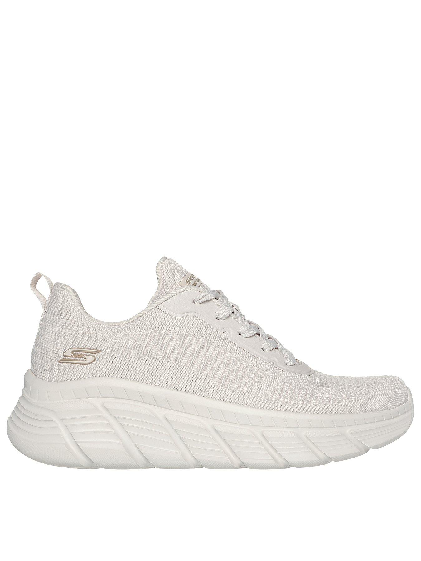 undefined Bobs B Flex Hi Flying Hi Lace-up Trainer - Off White