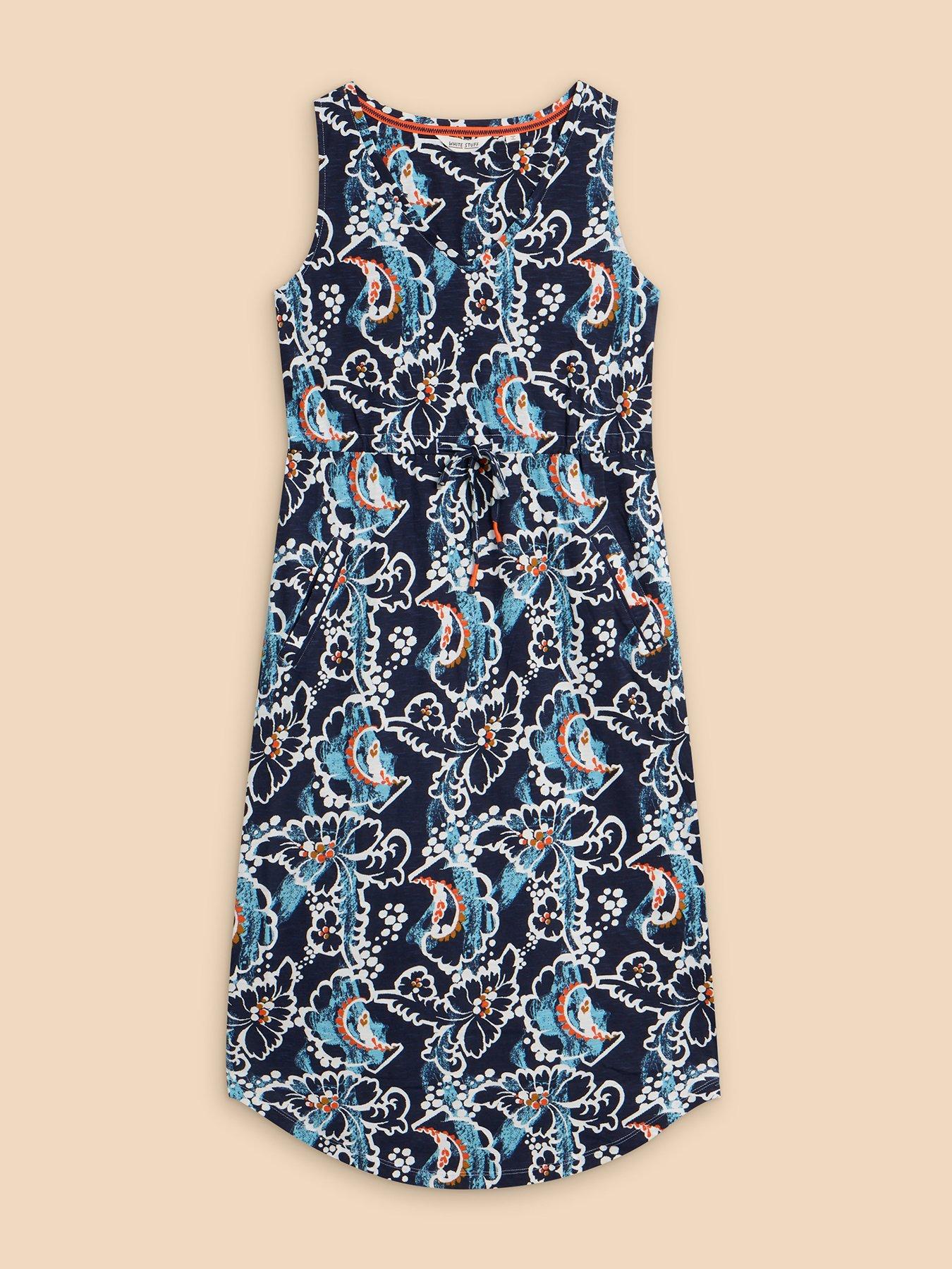  image of white-stuff-heidi-dress-navy