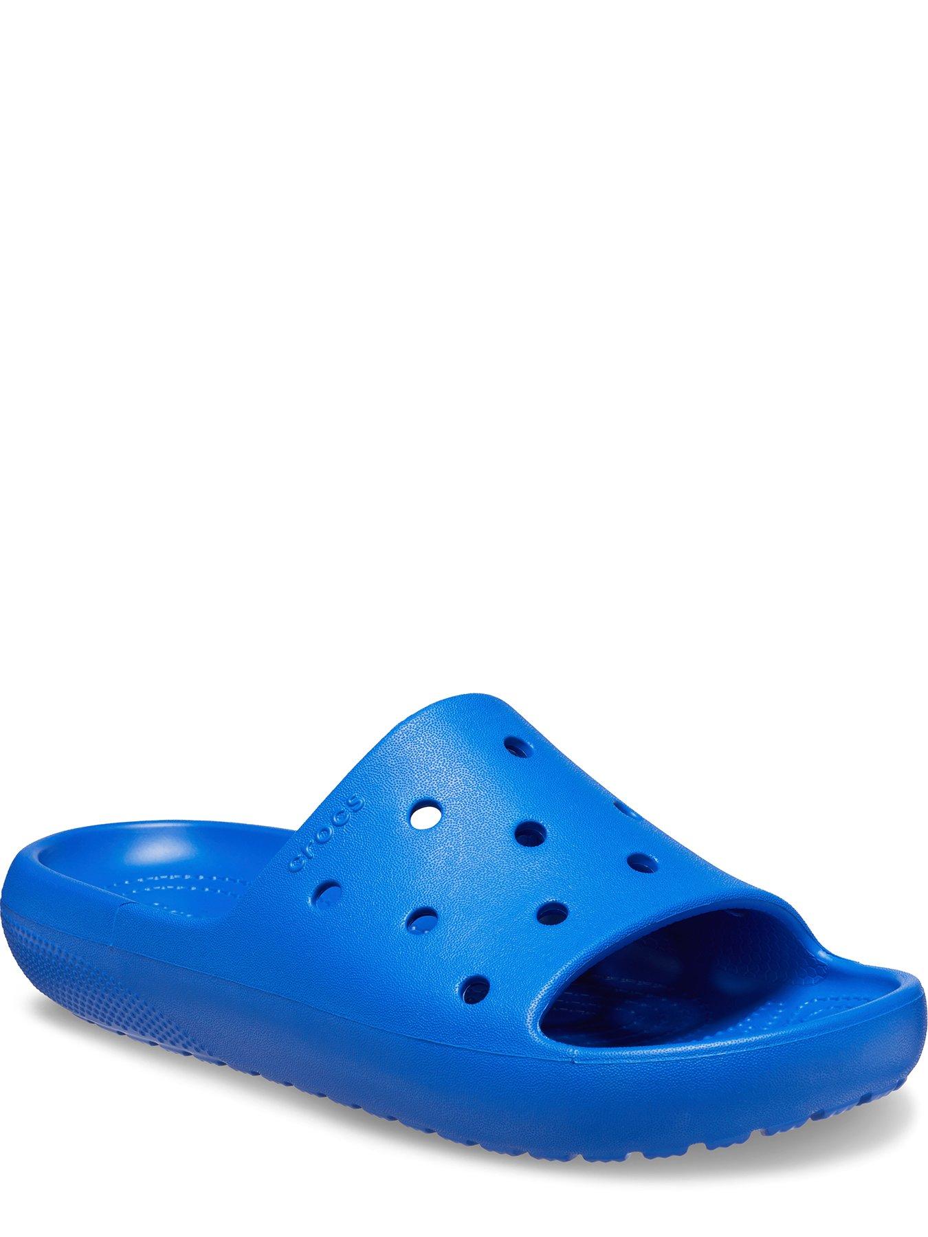  image of crocs-mens-classic-v2-slide-blue