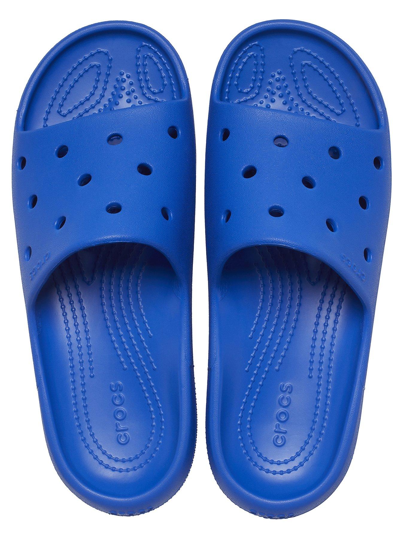  image of crocs-mens-classic-v2-slide-blue