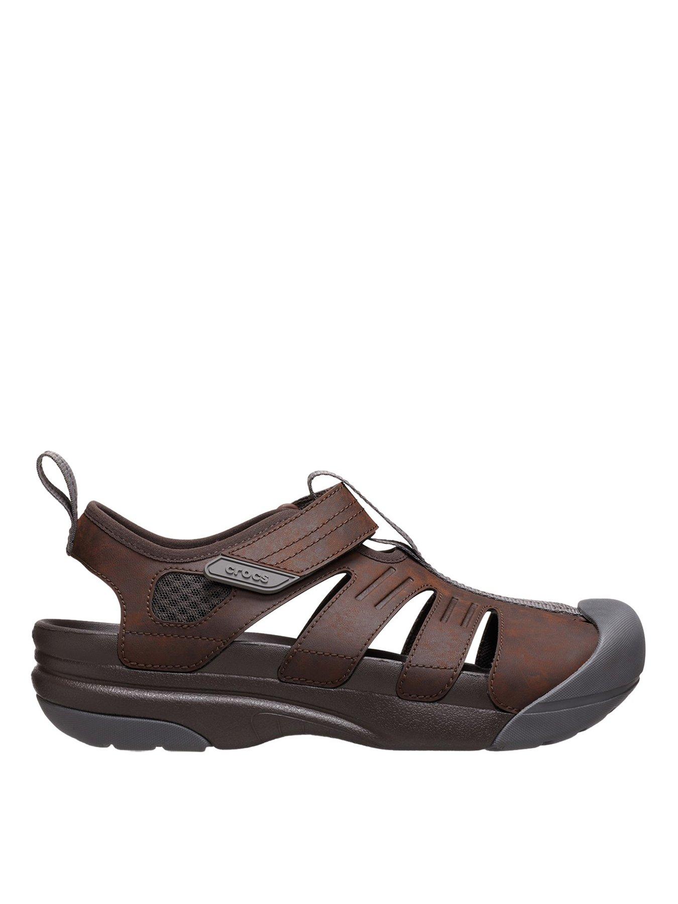 Crocs Men's Yukon Fisherman Sandal - Brown