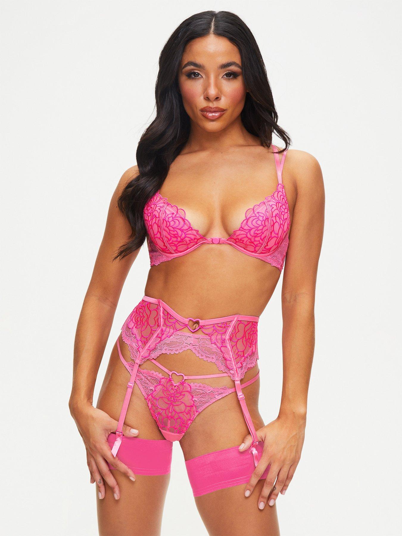 Cleo Lily Balconnet Bra in Magenta FINAL SALE (50% Off) - Busted Bra Shop