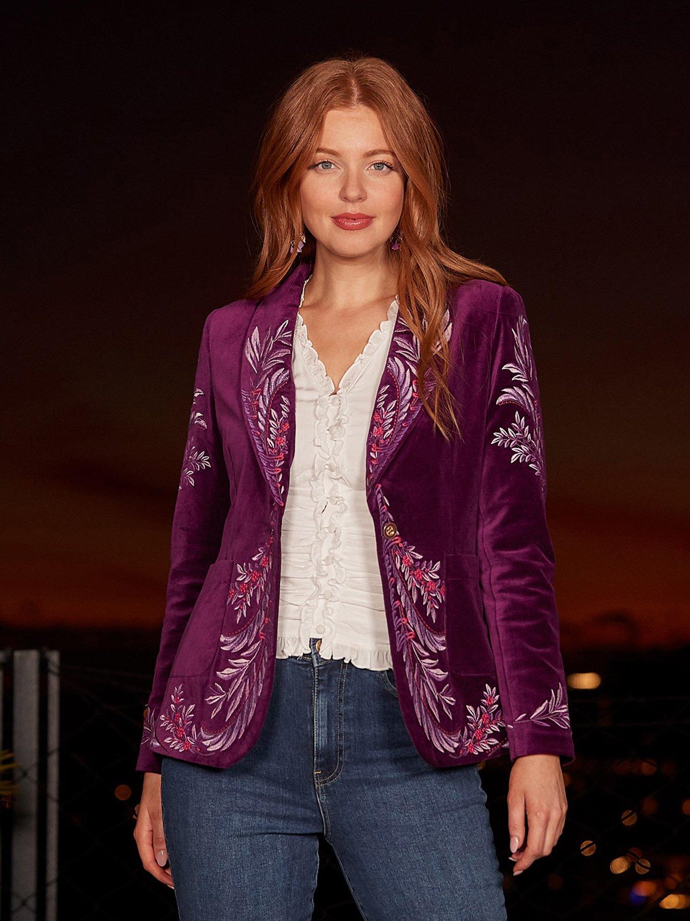 Remarkable Boutique Blazer Purple