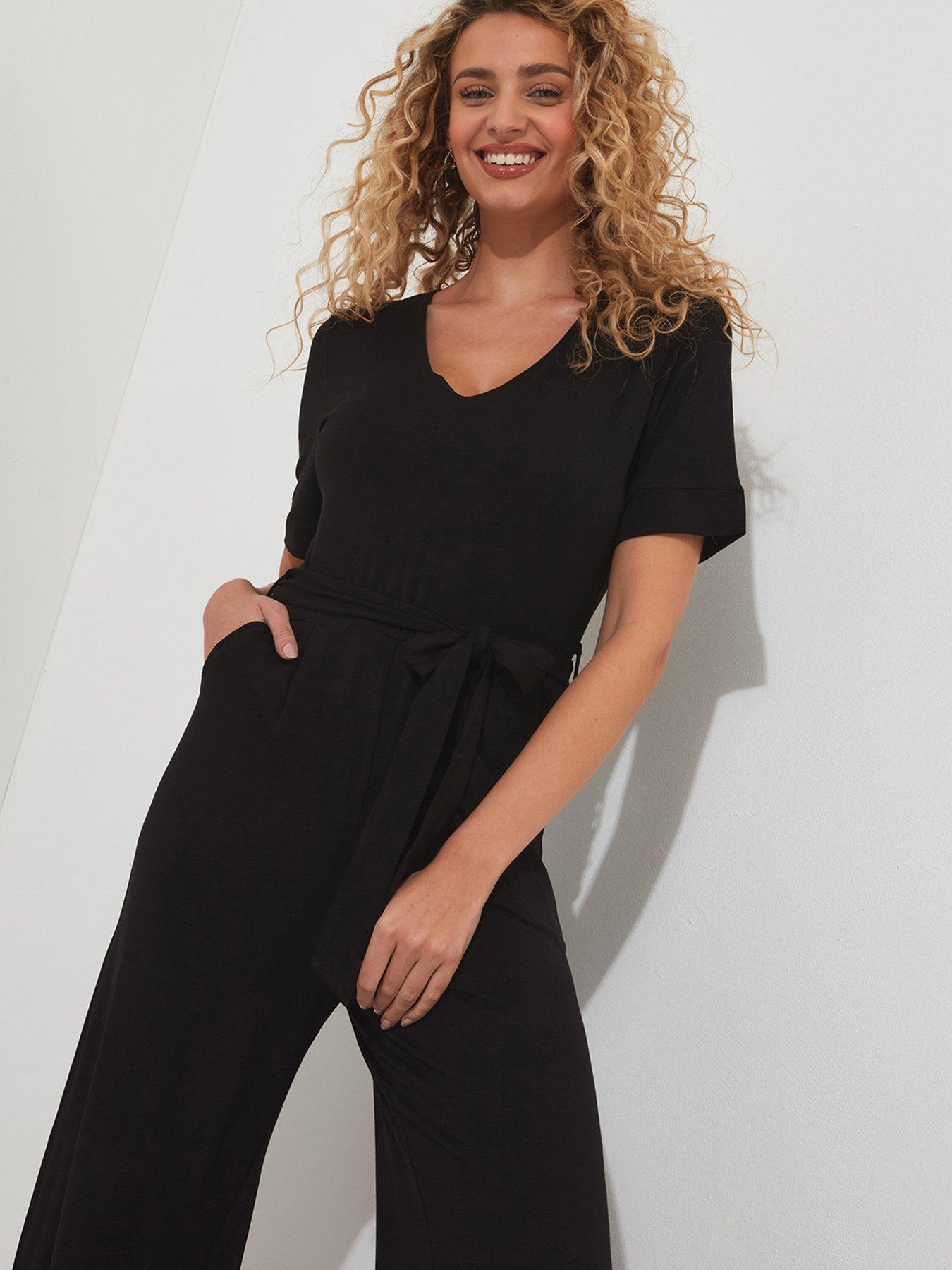 Joe Browns Wide Leg Jersey Jumpsuit Black Littlewoods