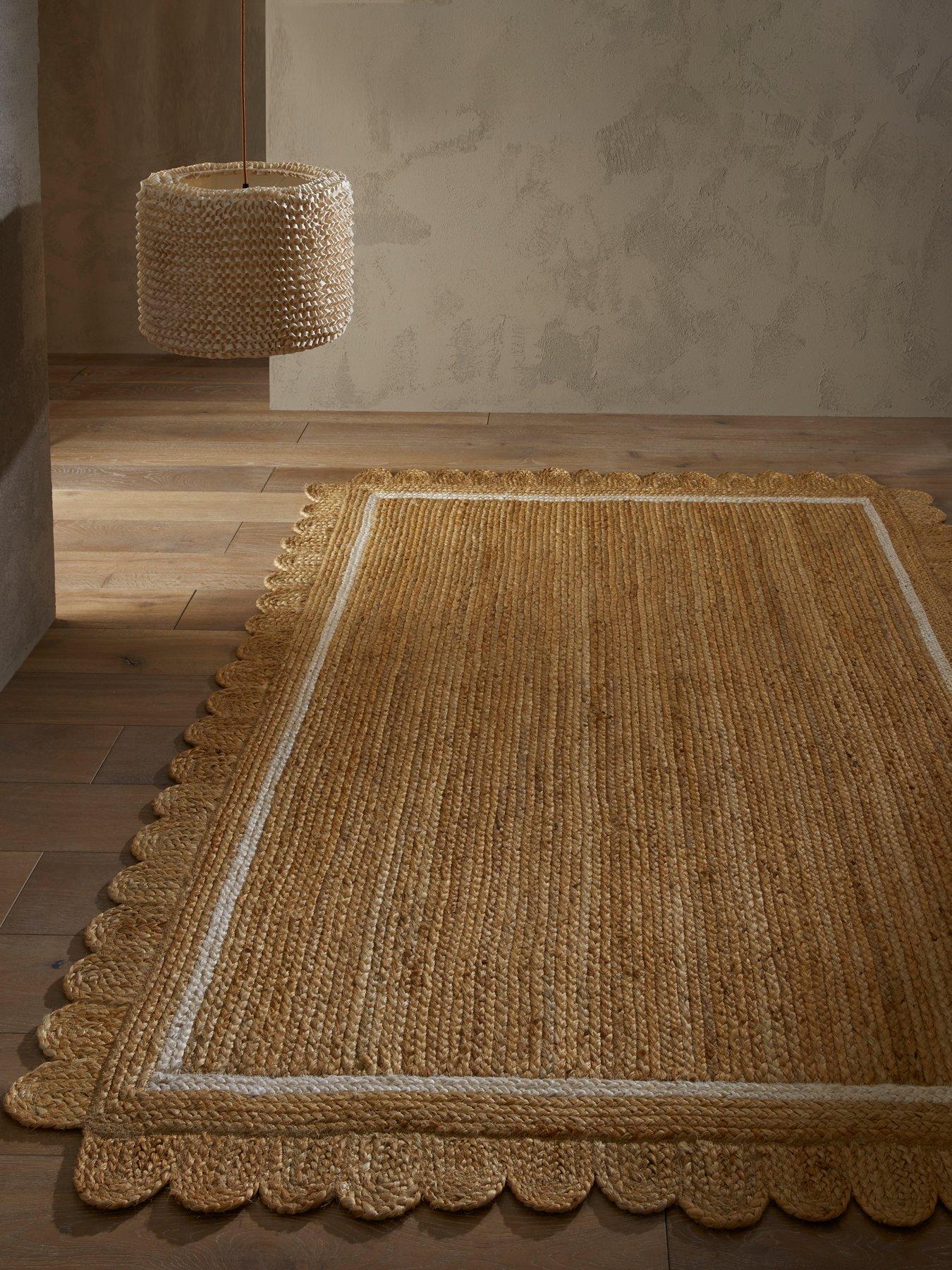  image of scalloped-jute-rug-natural