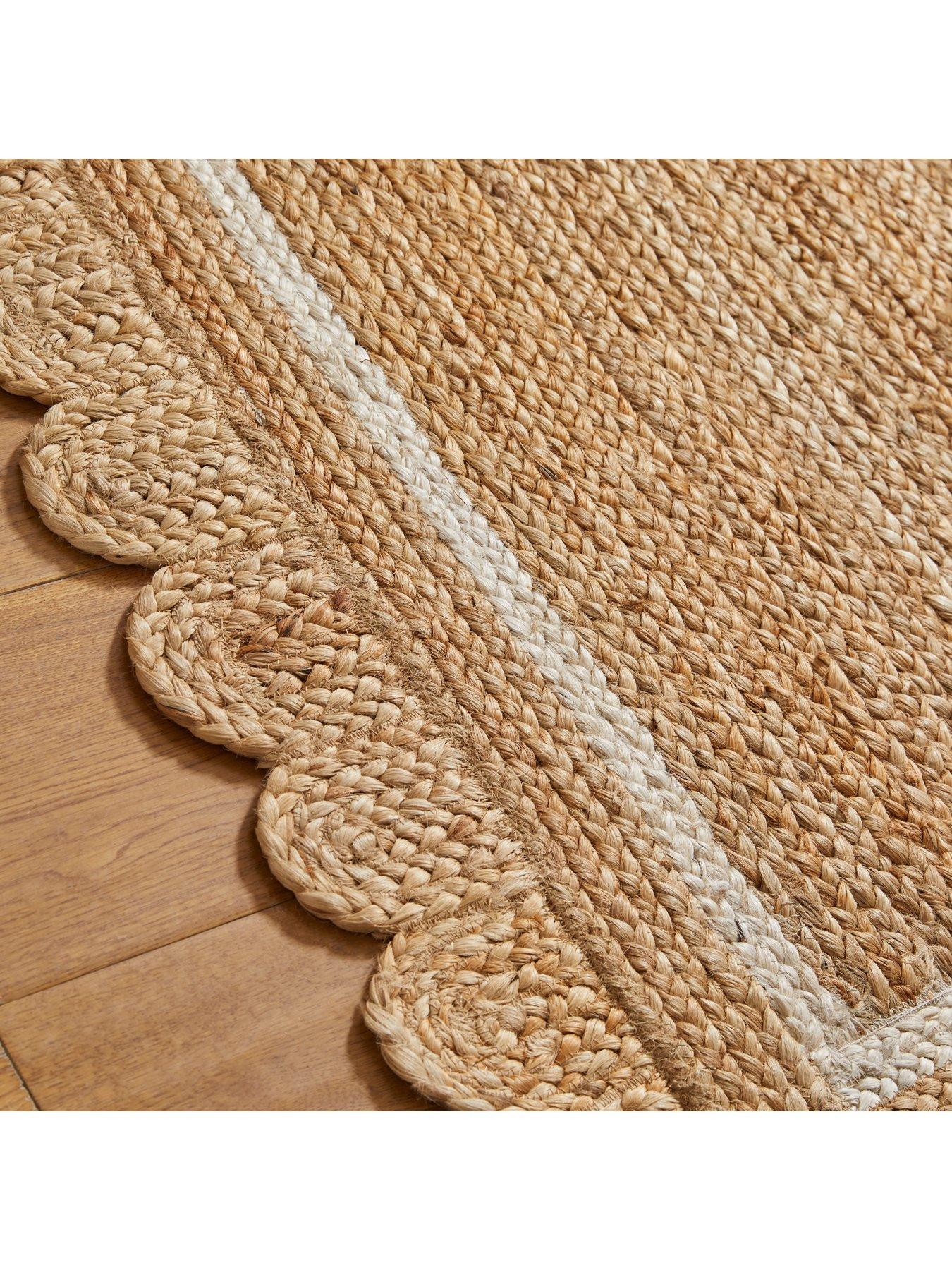  image of scalloped-jute-rug-natural