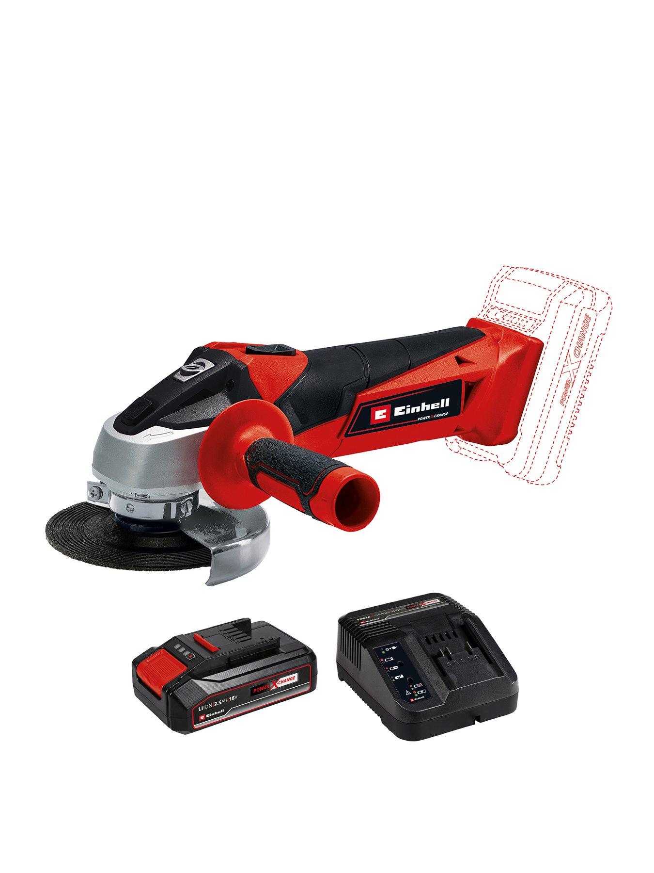 Einhell PXC 115mm Cordless Angle Grinder with Battery - TC-AG 18/115 Li - Solo