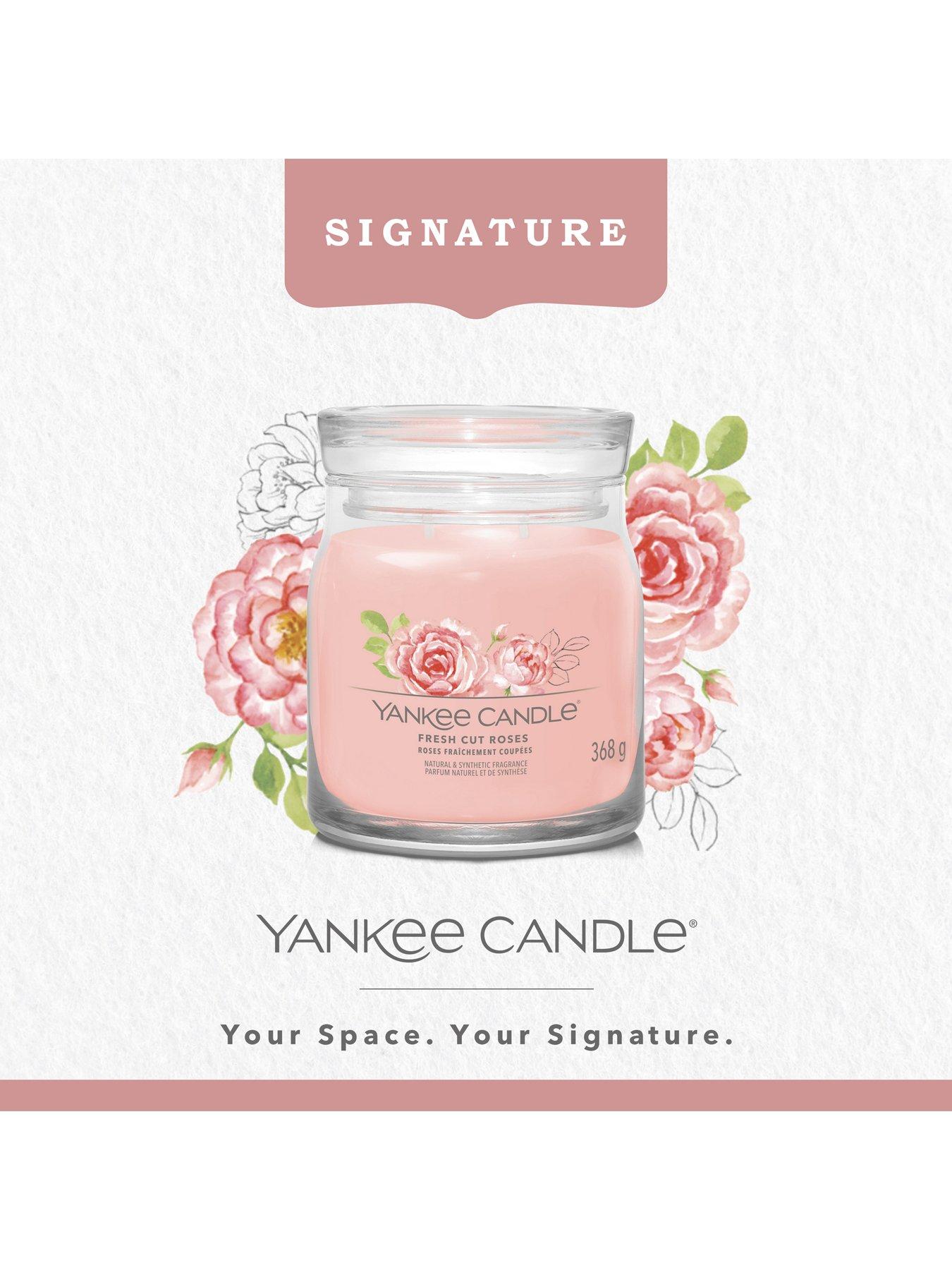 image of yankee-candle-signature-medium-jar-candle-ndash-fresh-cut-roses