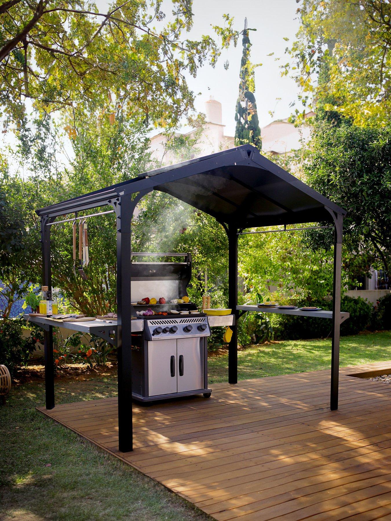 palram-bbq-gazebo-garden-austin-2400-black