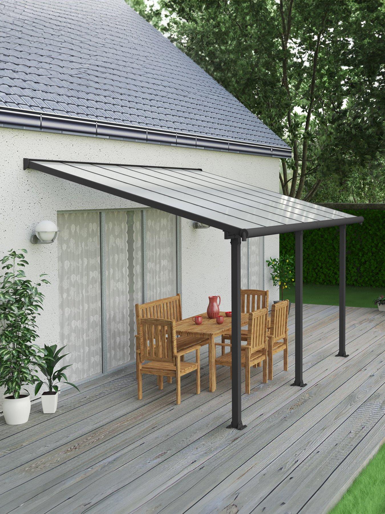 undefined Olympia Patio Cover 3x4.25 Grey Clear