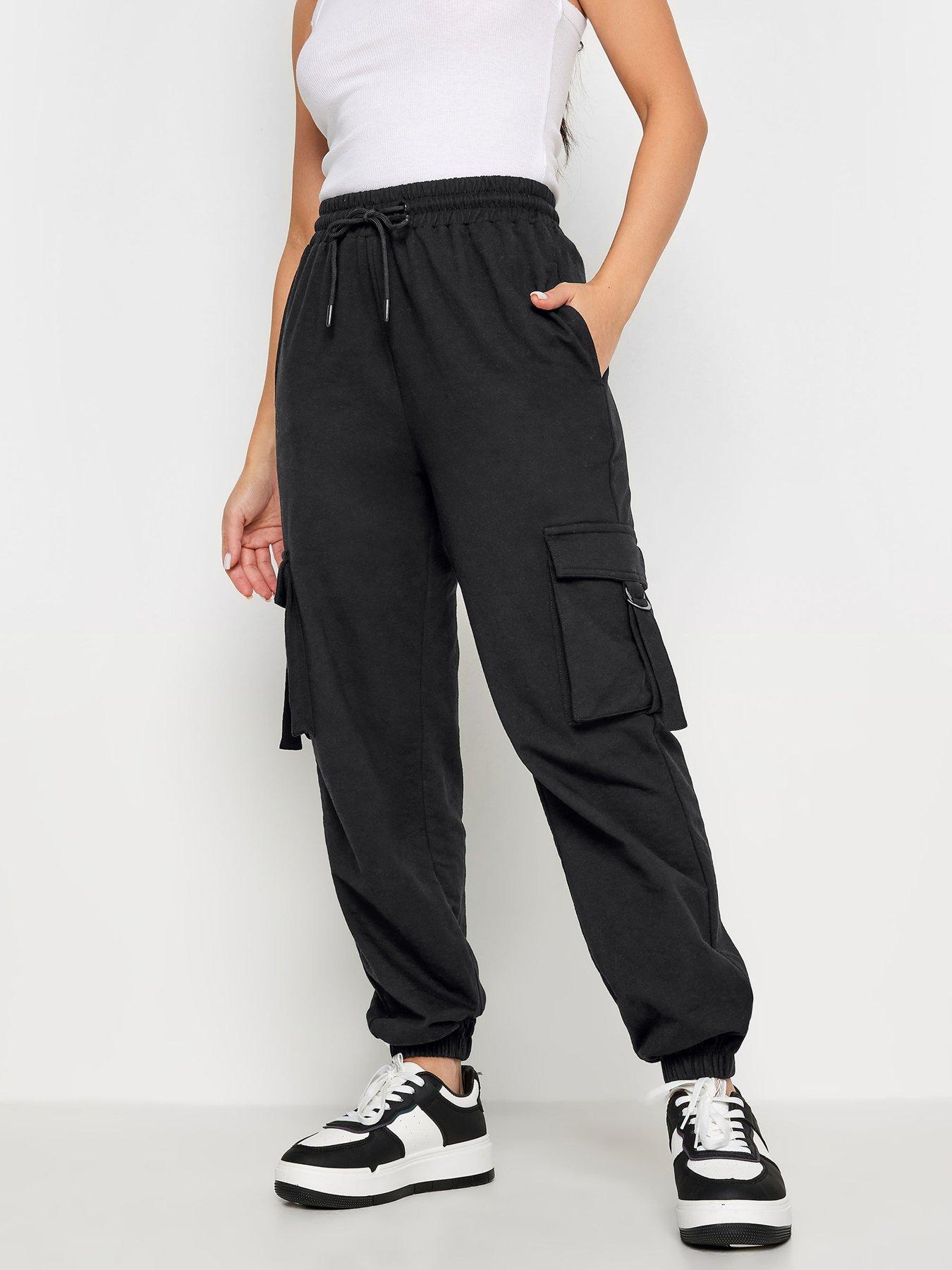  image of pixiegirl-petite-black-cargo-jogger