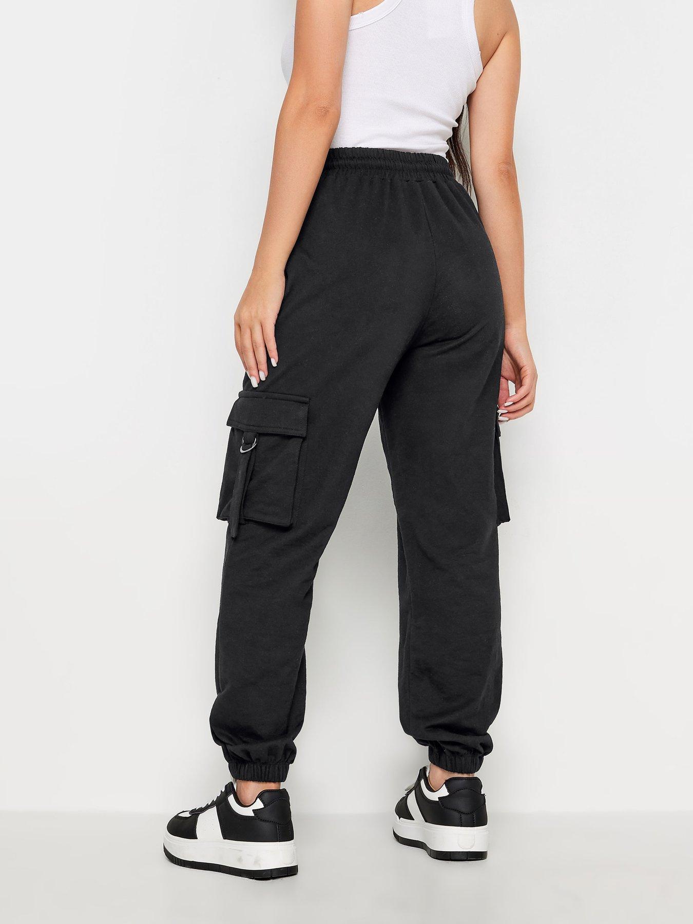  image of pixiegirl-petite-black-cargo-jogger