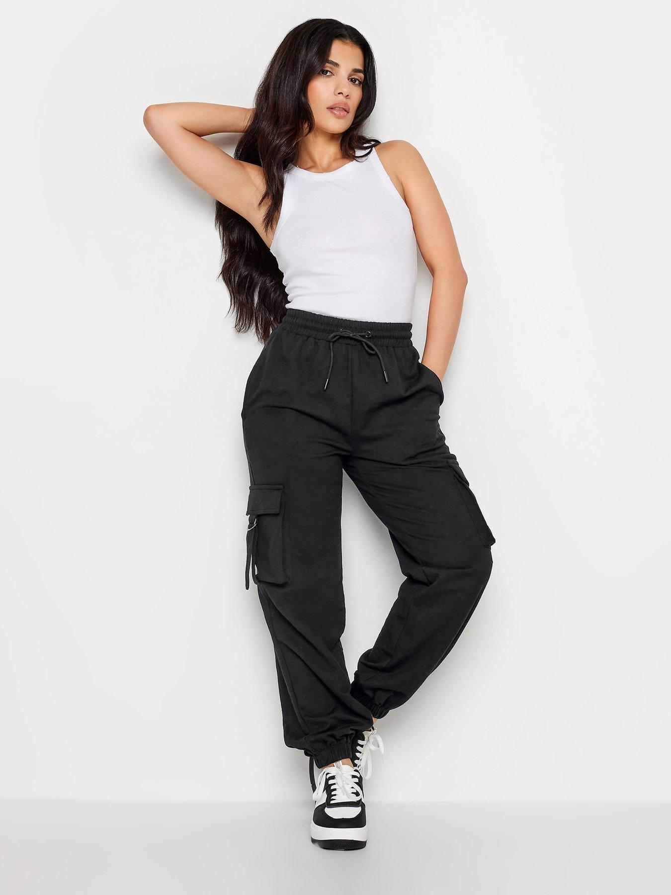  image of pixiegirl-petite-black-cargo-jogger