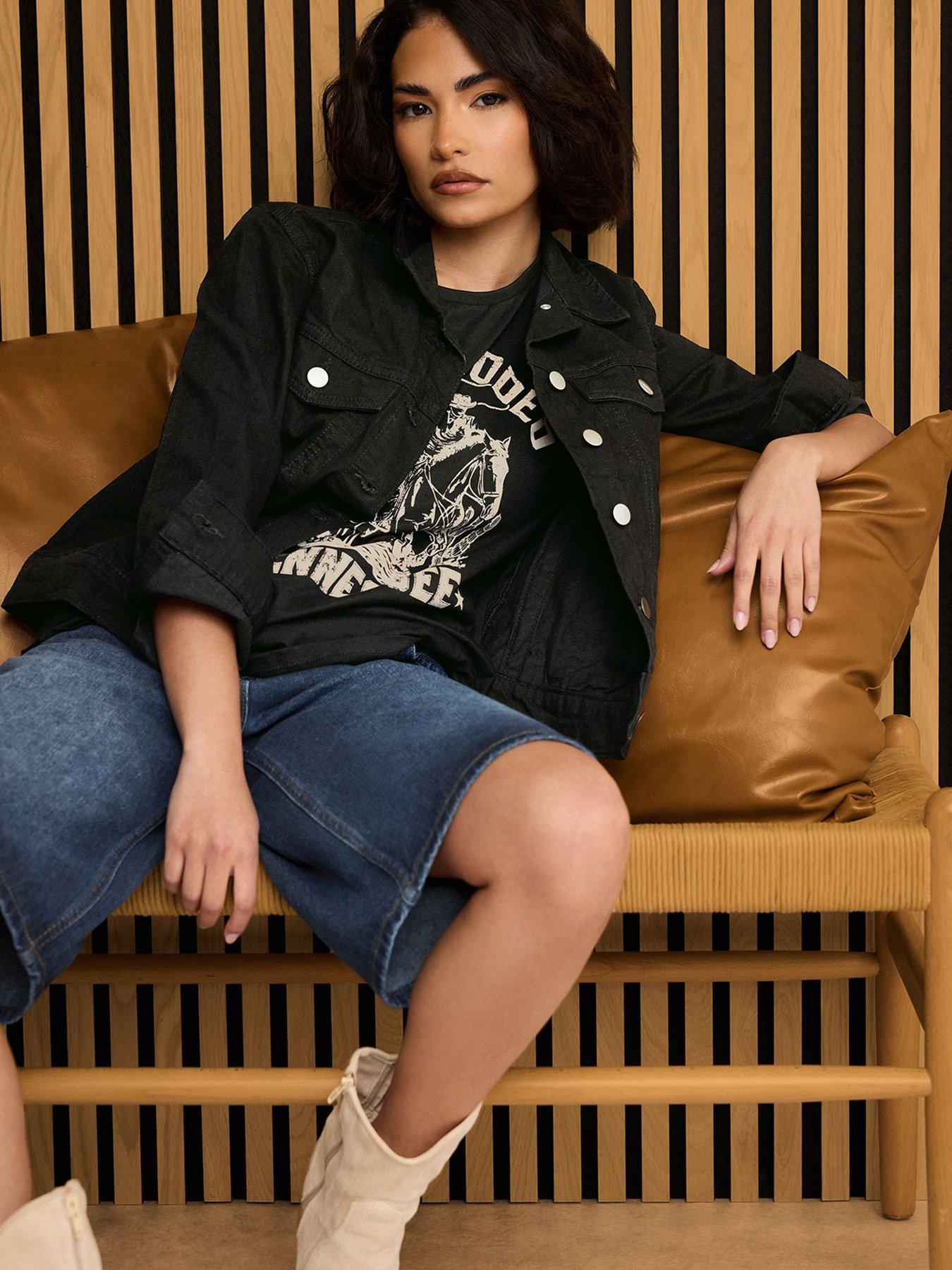 undefined Petite Black Denim Jacket